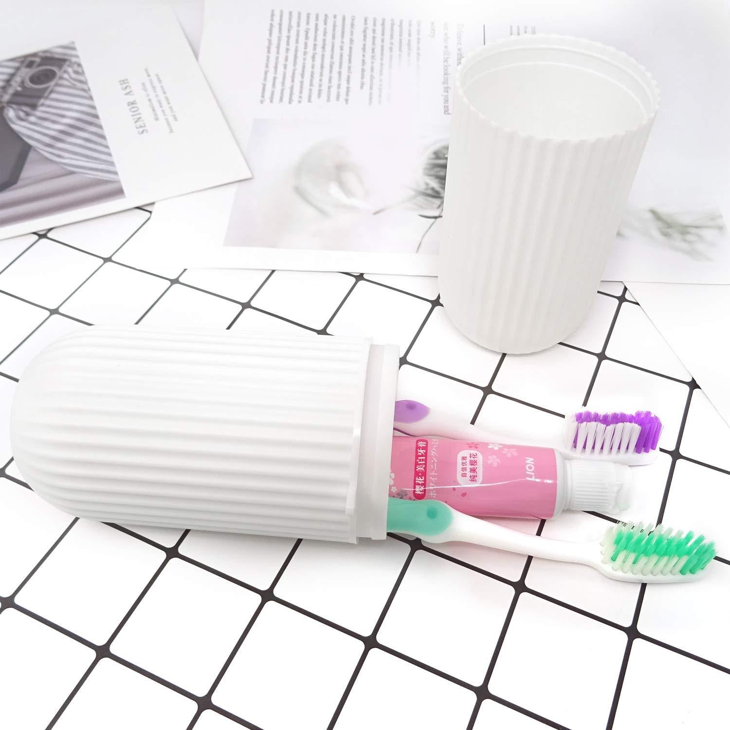 Estuche Portátil de Plástico Honbay para Cepillo y Pasta de Dientes