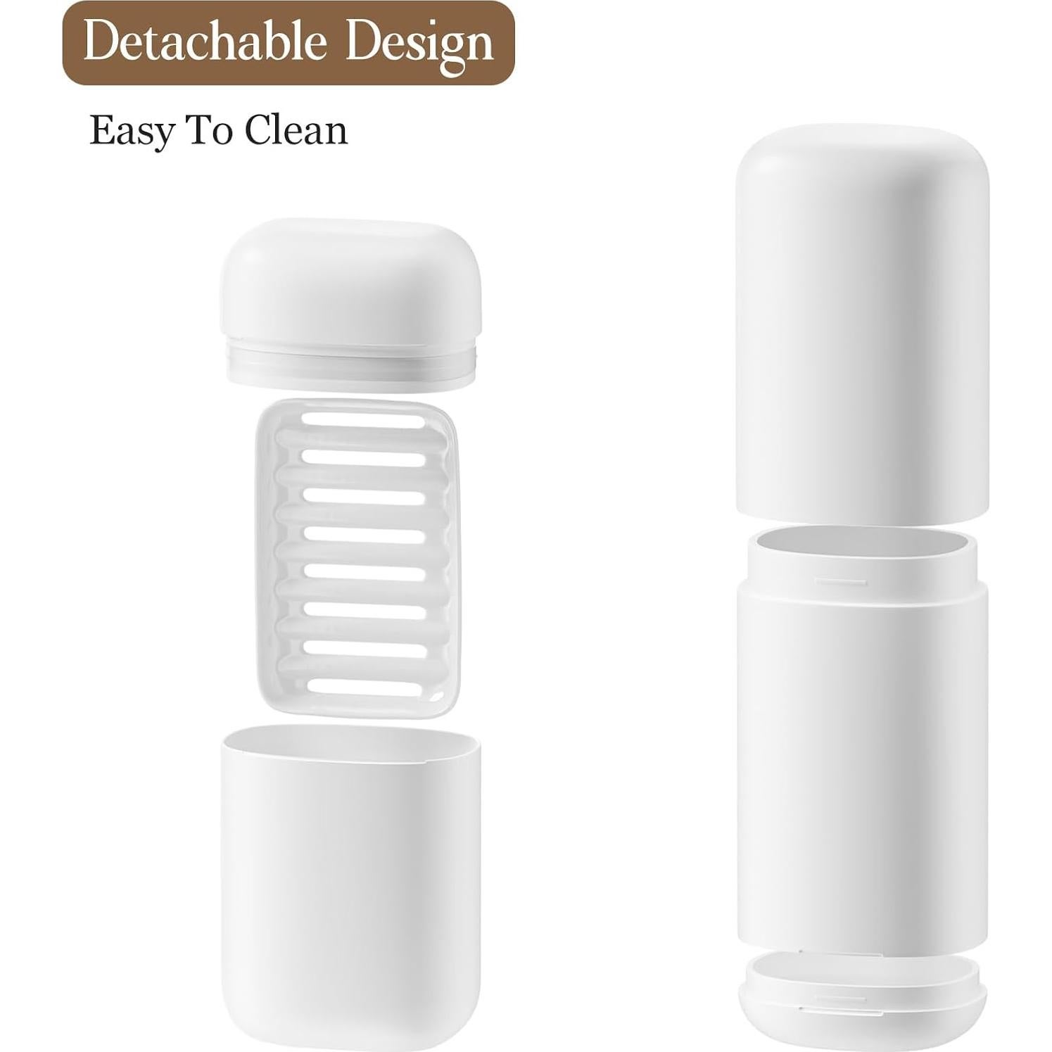 Estuche de Jabón y Cepillo de Dientes de Viaje Hordely 2 Piezas