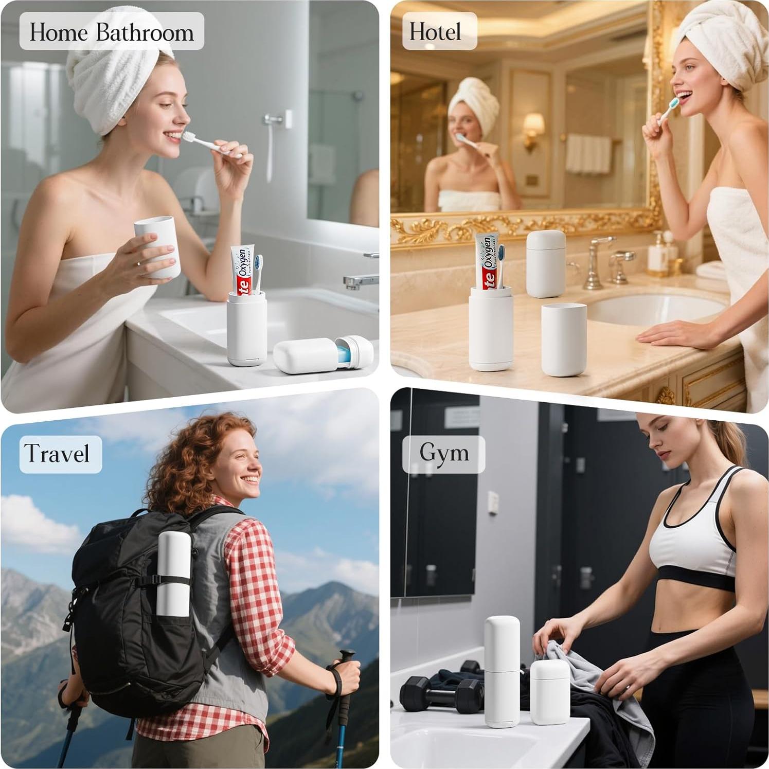 Estuche de Jabón y Cepillo de Dientes de Viaje Hordely 2 Piezas