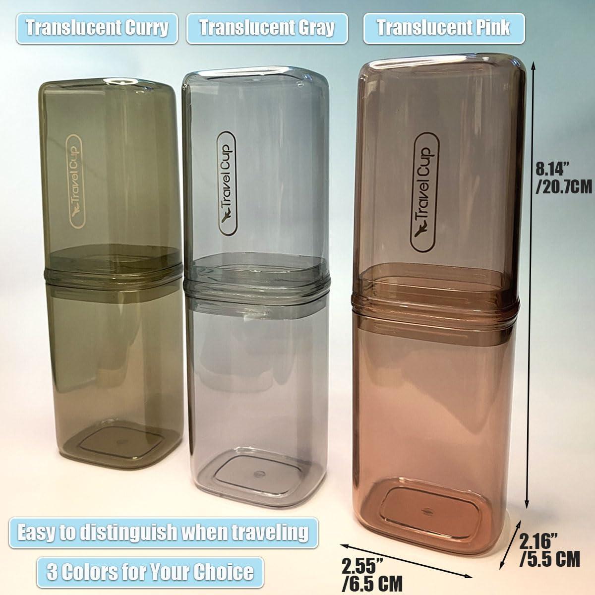 Estuche de Viaje para Cepillos de Dientes Zurtoki 20.7x6.5x5.5cm Gris