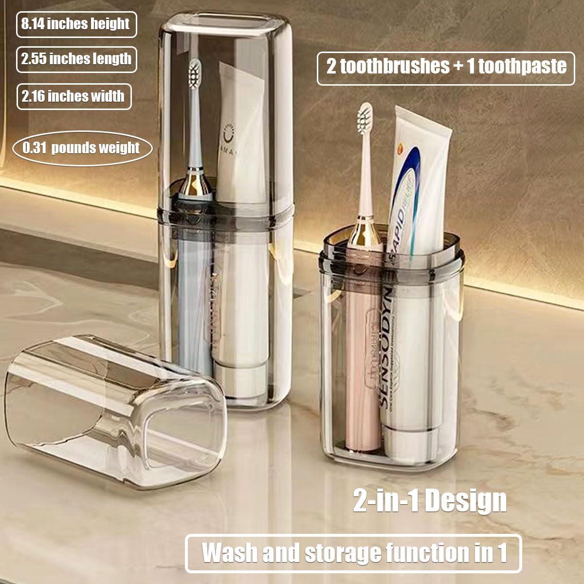 Estuche de Viaje para Cepillos de Dientes Zurtoki 20.7x6.5x5.5cm Gris