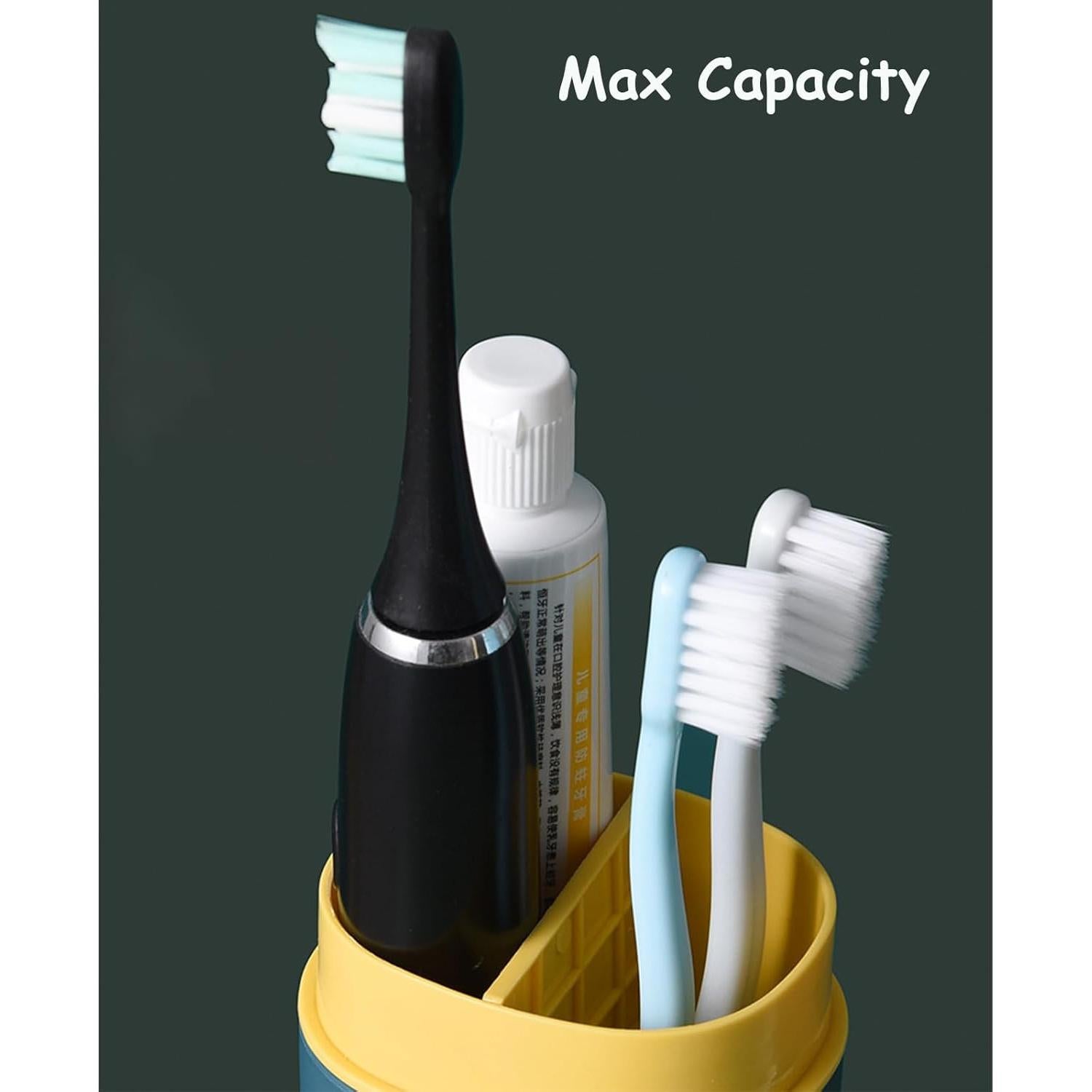 Soporte de Cepillo de Dientes de Viaje FQDGTFA Verde Portátil