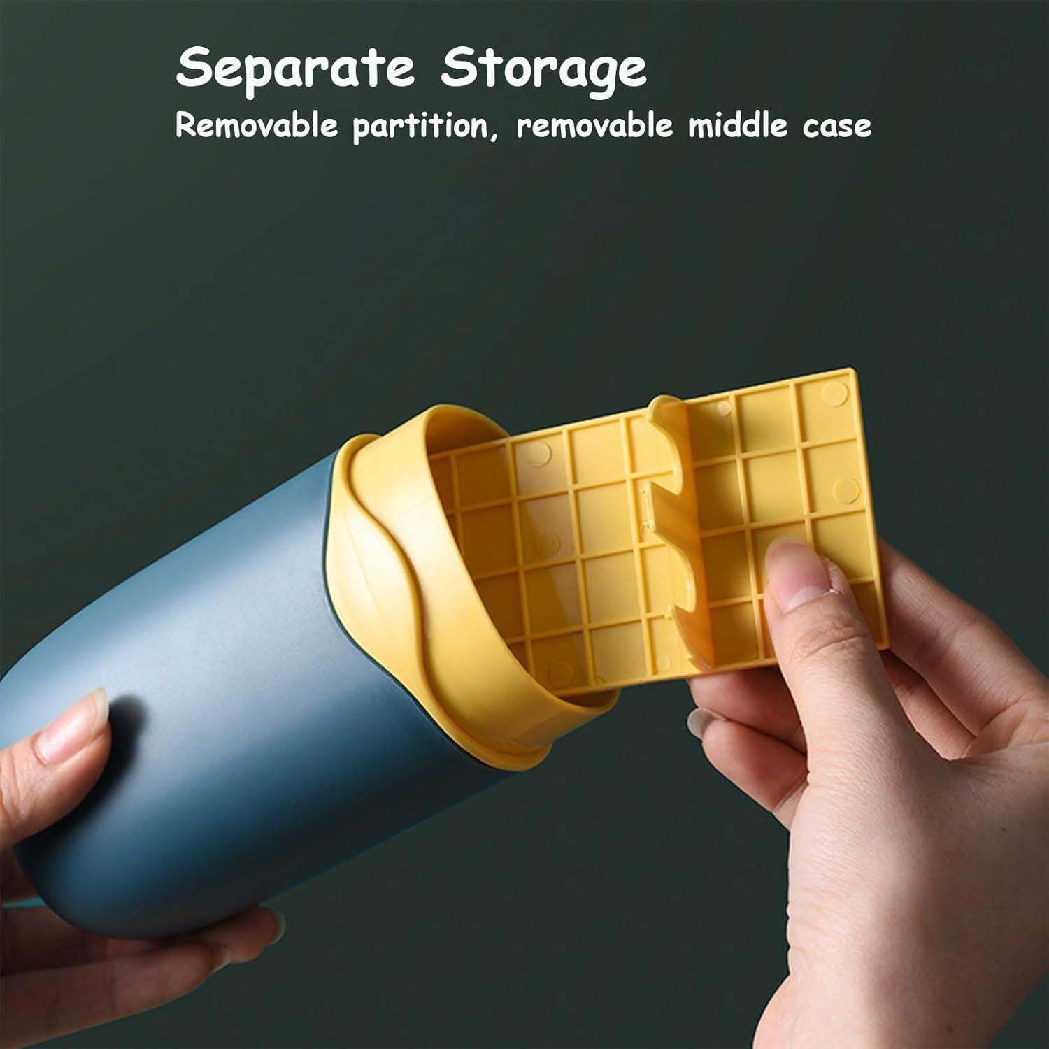 Soporte de Cepillo de Dientes de Viaje FQDGTFA Verde Portátil