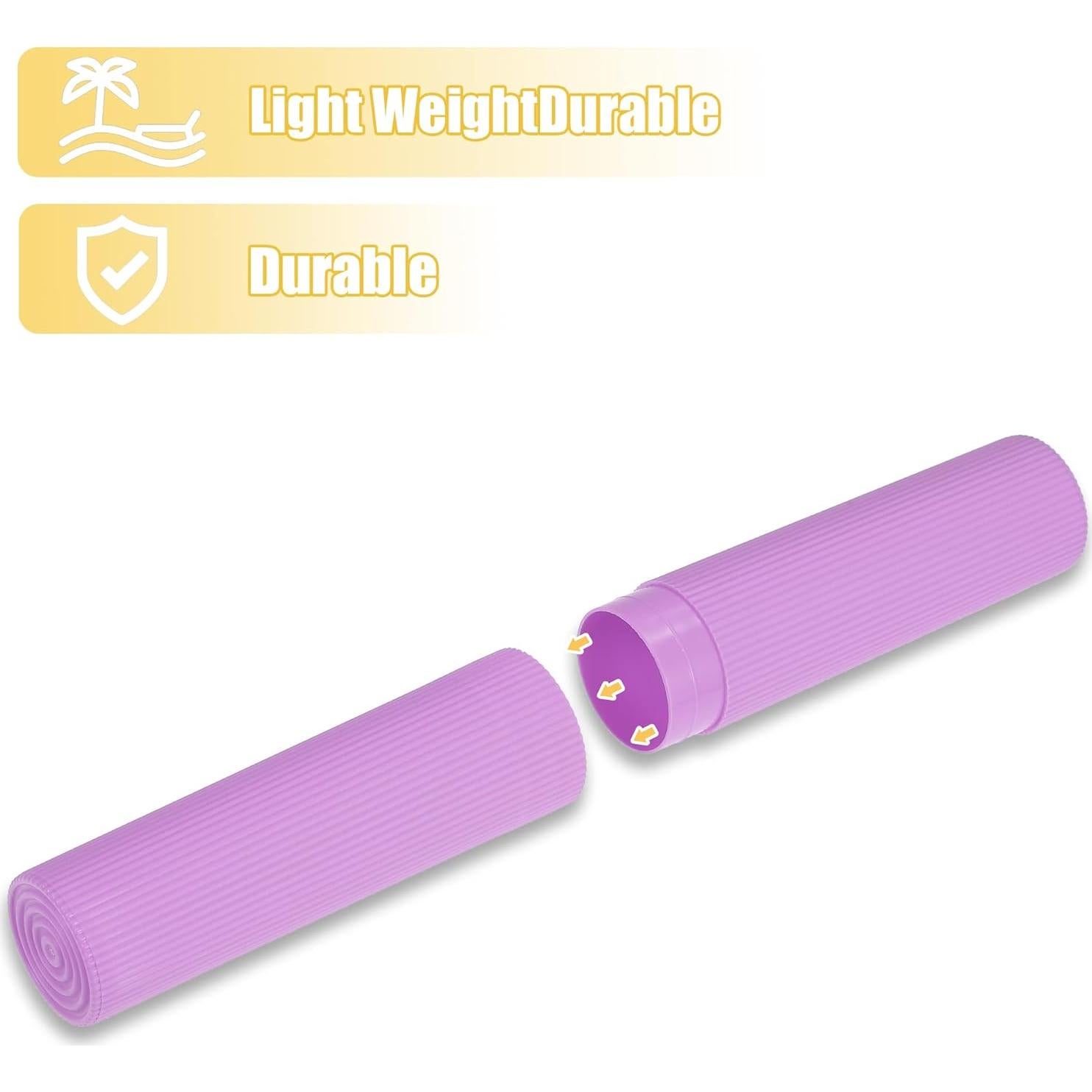 Estuche de Cepillo de Dientes Portátil VOCOSTE Morado 20x3cm