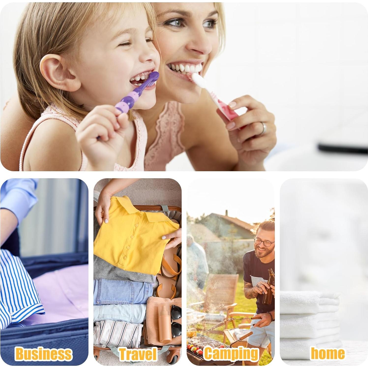 Estuche de Cepillo de Dientes Portátil VOCOSTE Morado 20x3cm