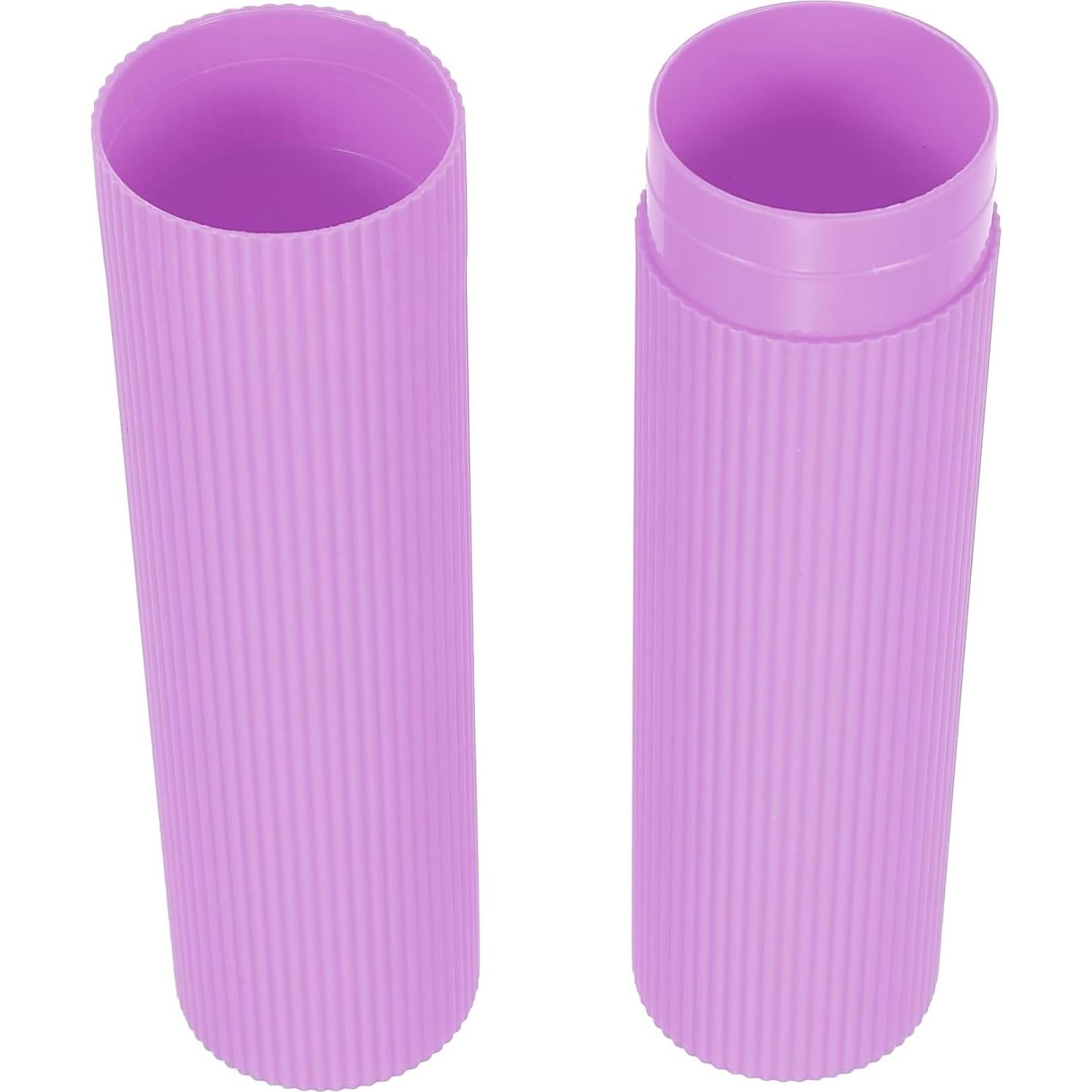 Estuche de Cepillo de Dientes Portátil VOCOSTE Morado 20x3cm