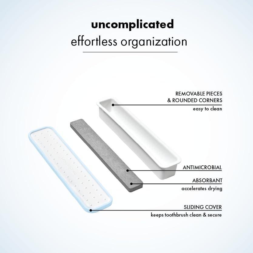 Estuche de Cepillo de Dientes de Viaje madesmart con Piedra Secante