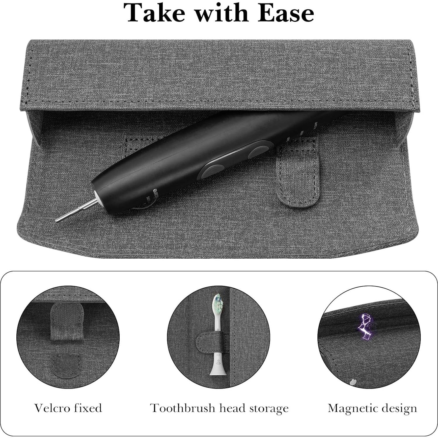 Estuche de Viaje Linkidea para Cepillo Eléctrico - Gris