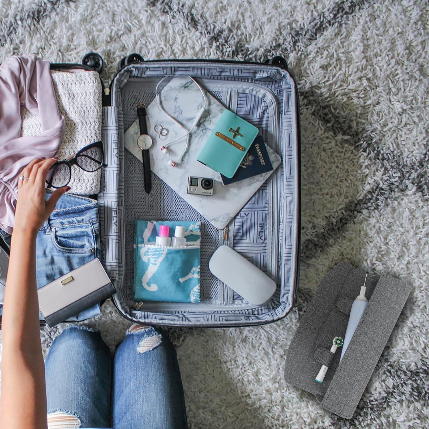 Estuche de Viaje Linkidea para Cepillo Eléctrico - Gris