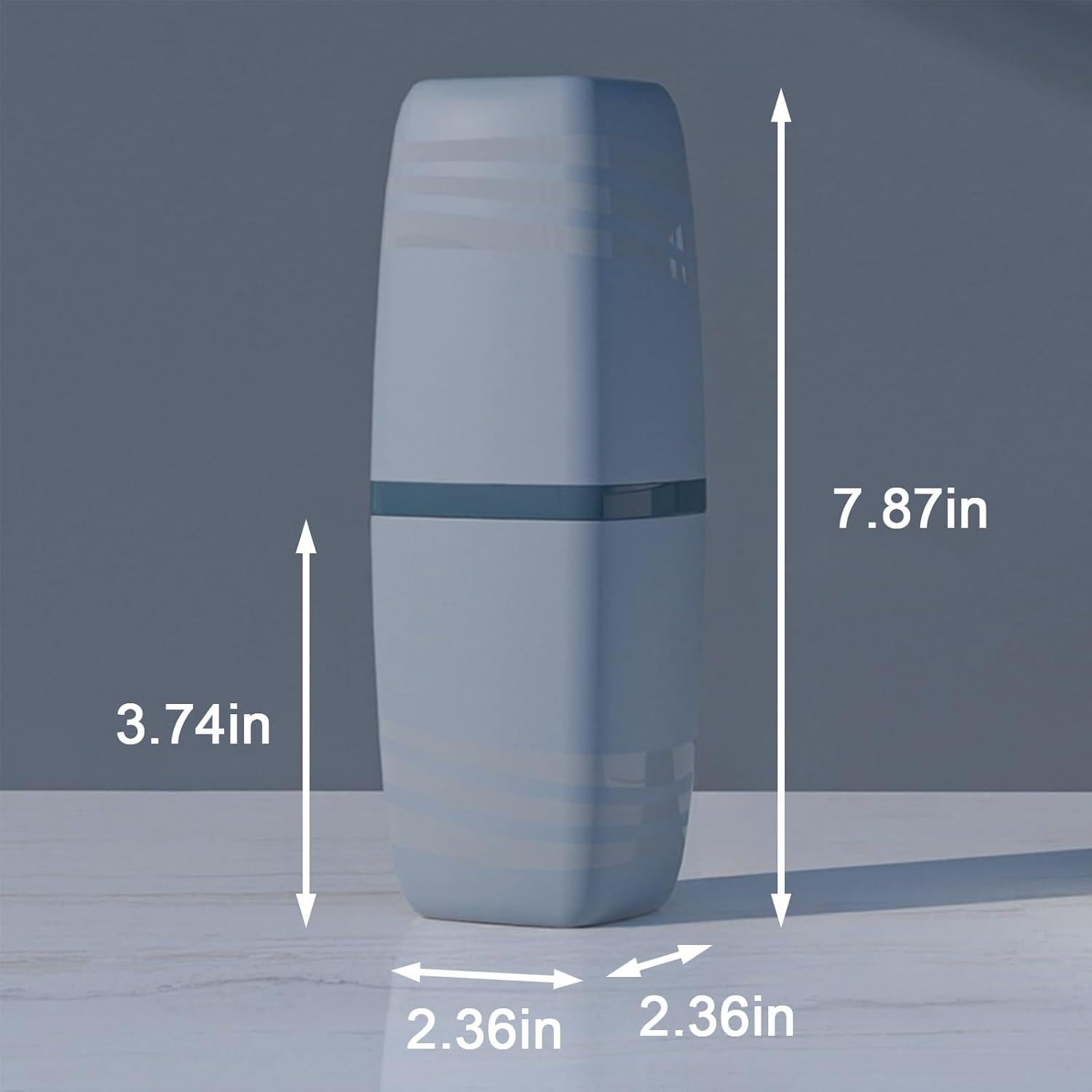 Estuche de Cepillo de Dientes de Viaje Vyooxcy Azul 2PCS