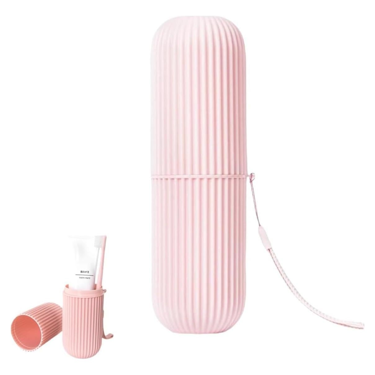 Funda de Cepillo de Dientes Portátil Cyrank Rosa 19.6x6cm