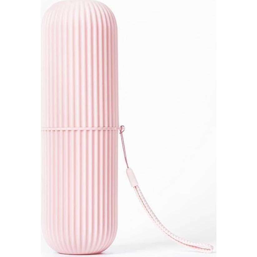 Funda de Cepillo de Dientes Portátil Cyrank Rosa 19.6x6cm