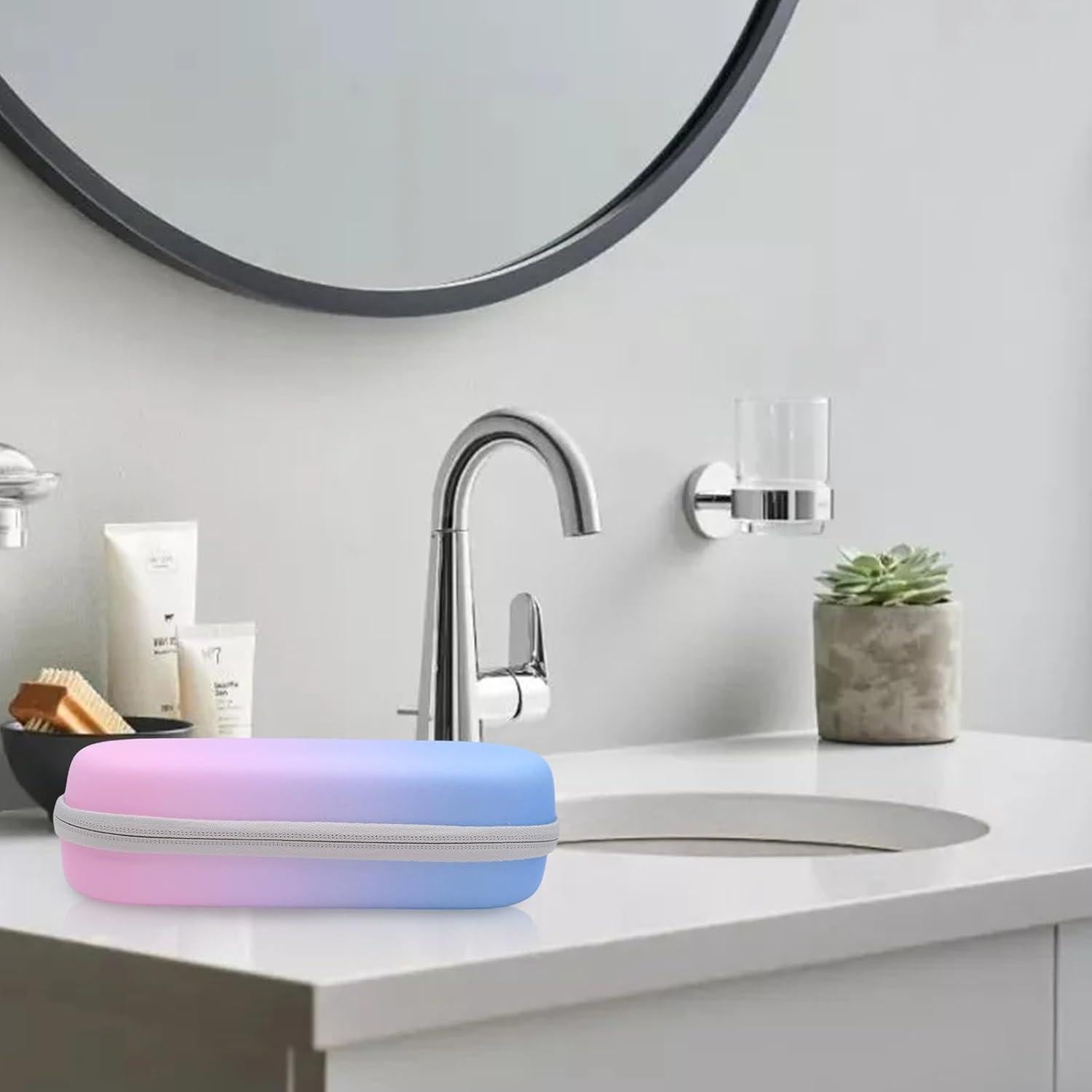 Funda de Viaje para Cepillo Eléctrico BLLREMIPSUR EVA Rosa Azul