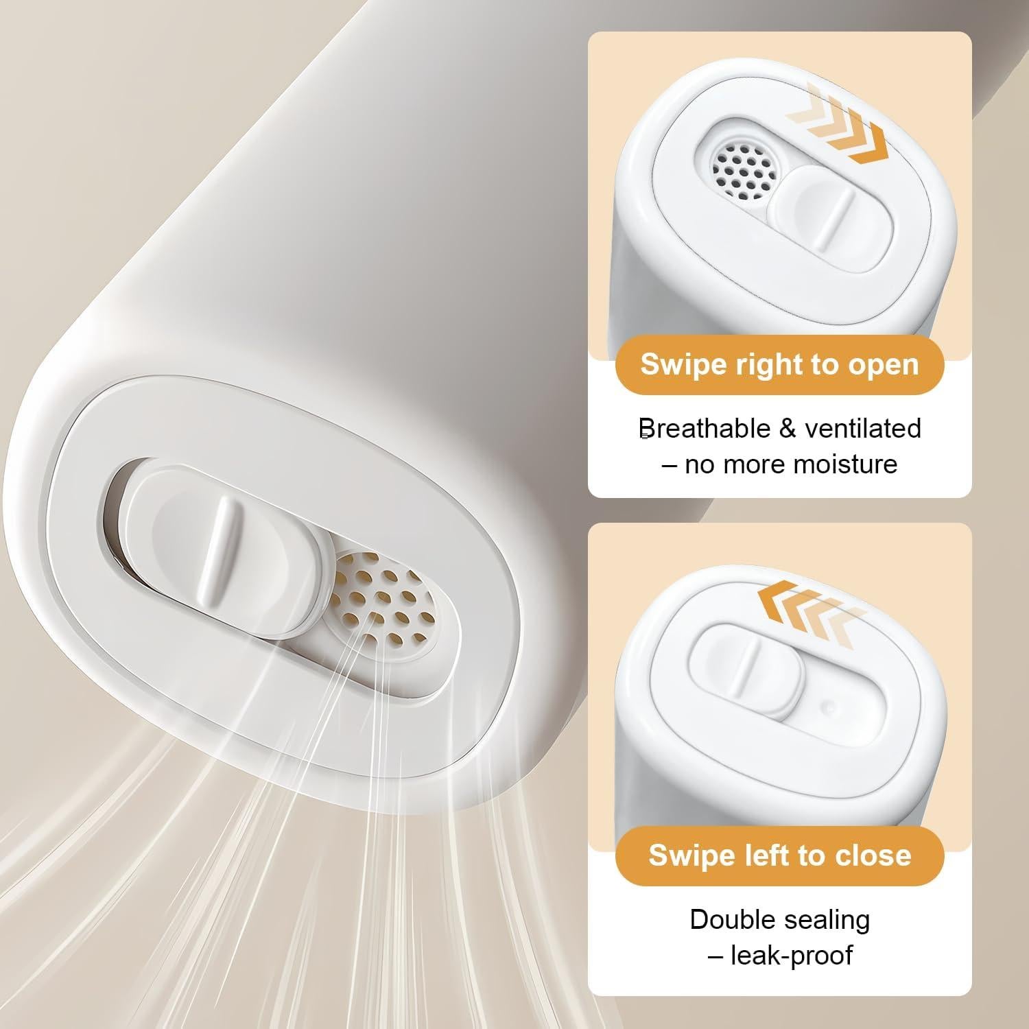 Estuche de Viaje Ventilado EQUNROY para Cepillo de Dientes