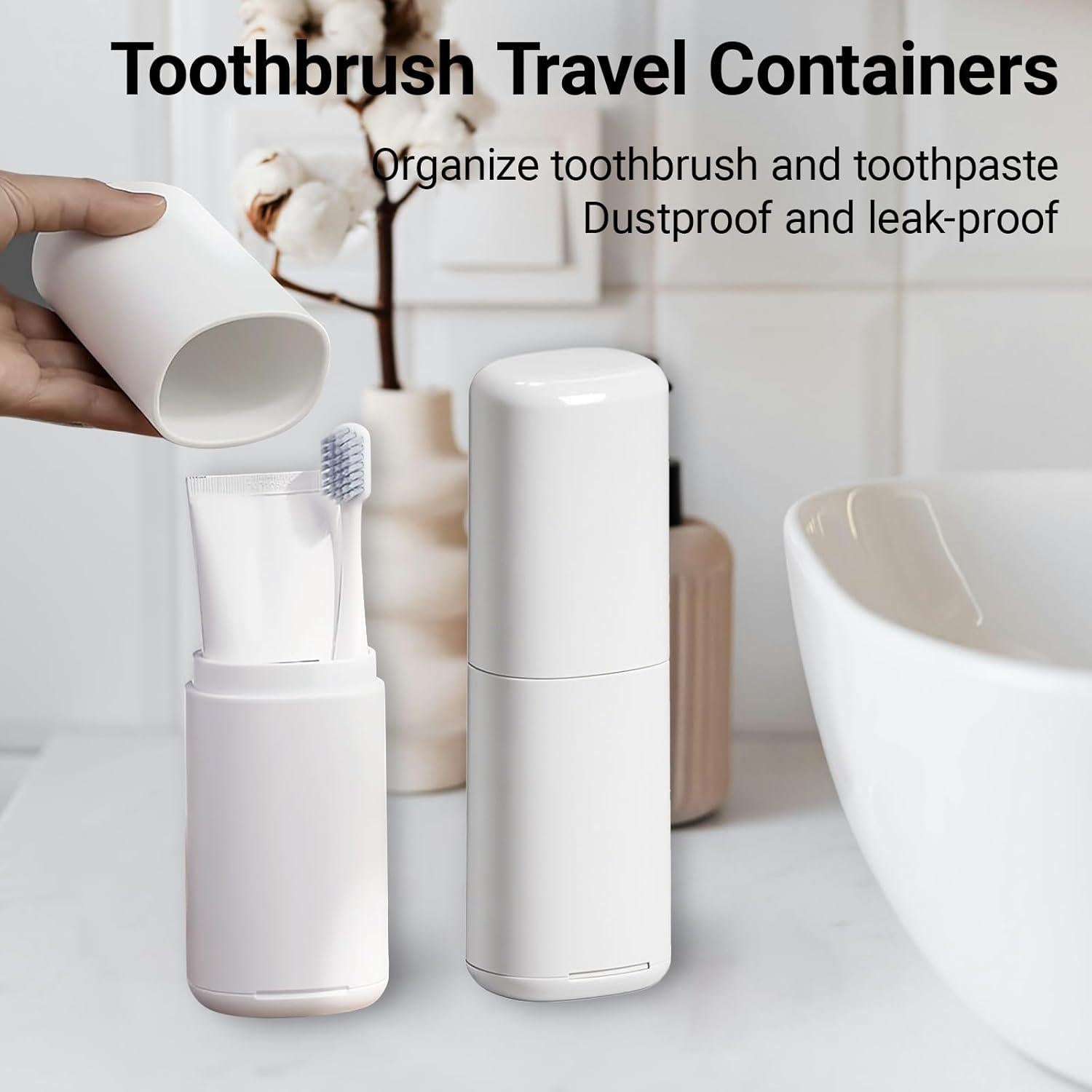 Estuche de viaje Xorim para cepillo y pasta de dientes 2PCS