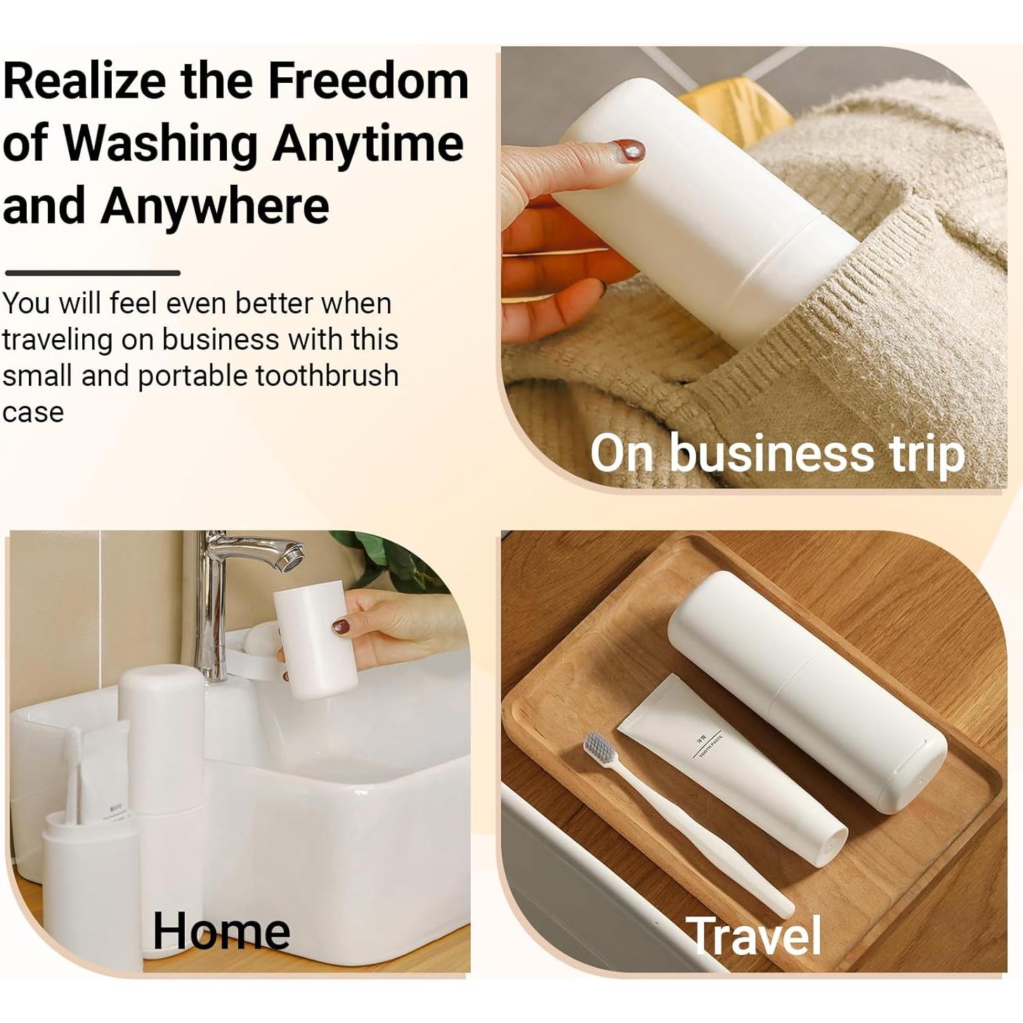 Estuche de viaje Xorim para cepillo y pasta de dientes 2PCS