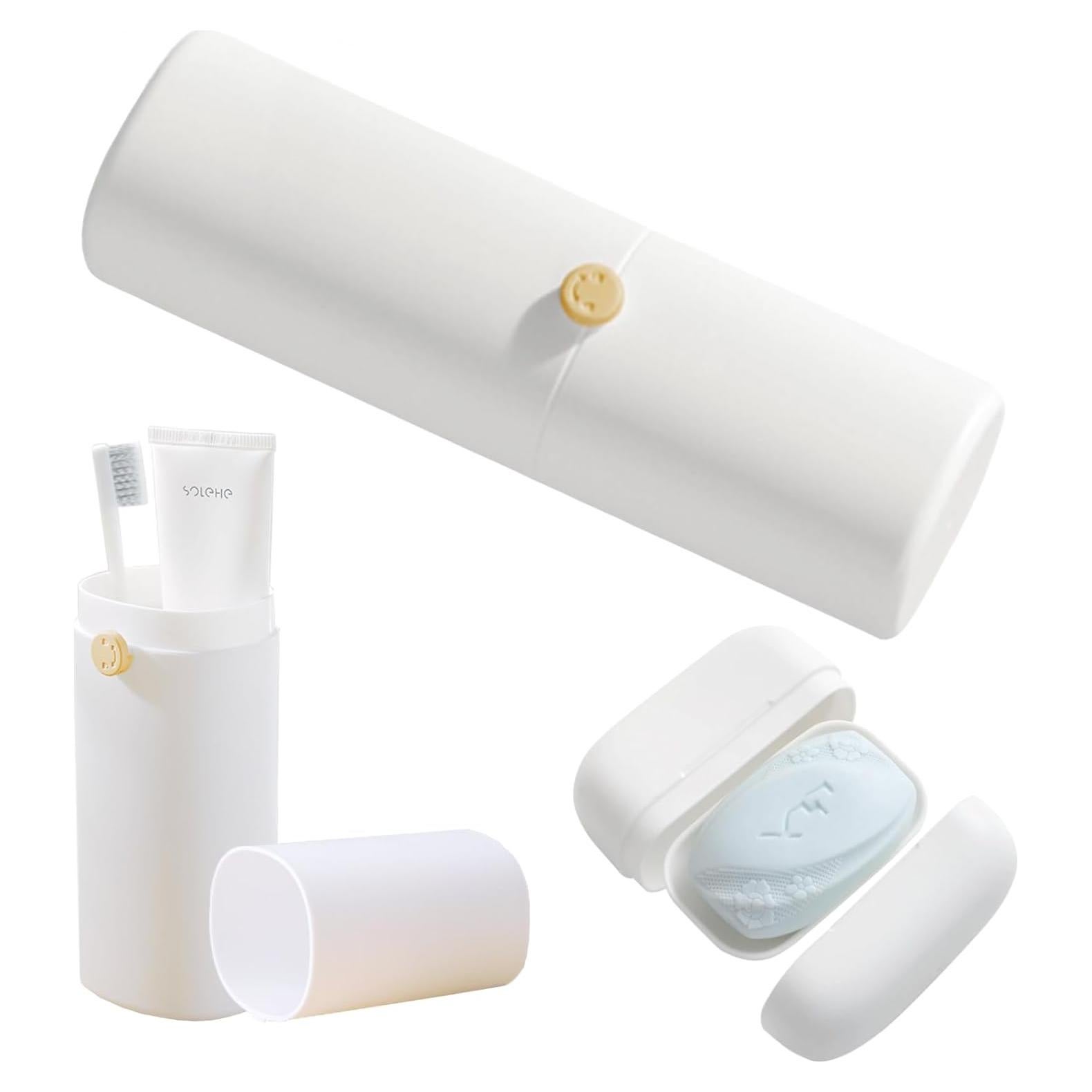 Estuche Portacepillos y Jabón de Viaje GCFTIFF - Gran Capacidad