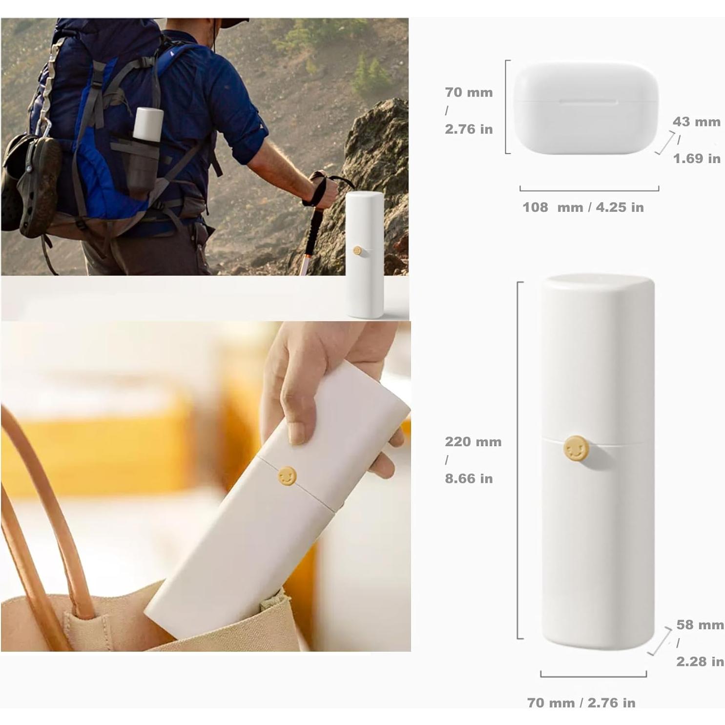 Estuche Portacepillos y Jabón de Viaje GCFTIFF - Gran Capacidad