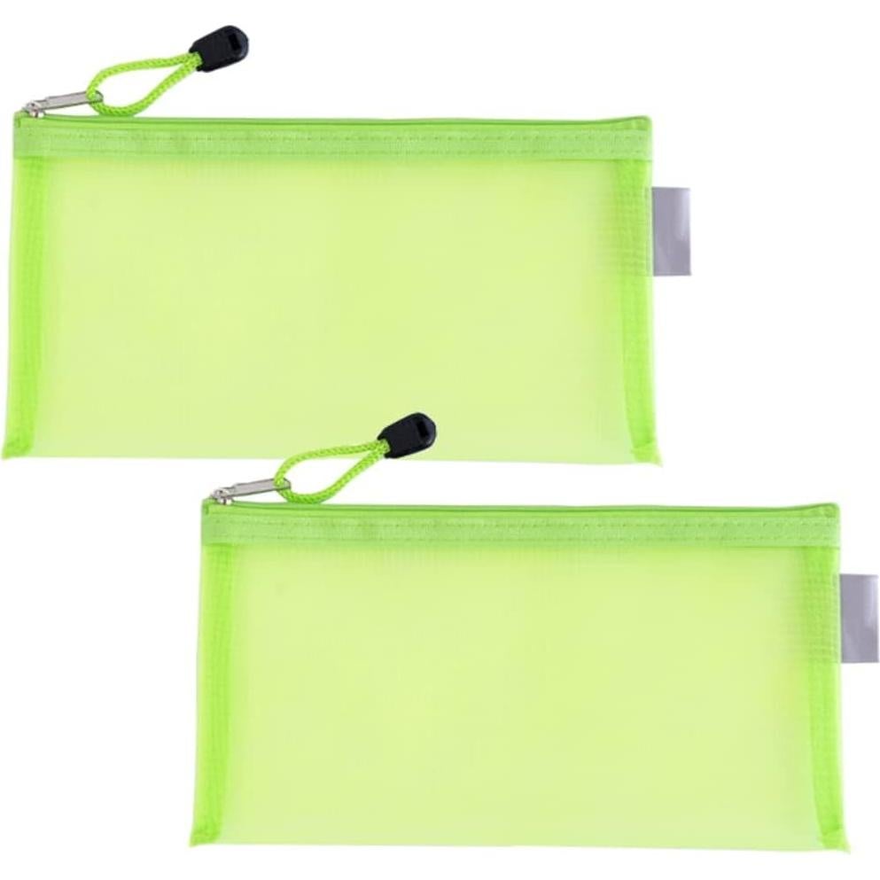 2 Bolsas de Almacenamiento de Malla Nylon Happyupcity 22x10cm