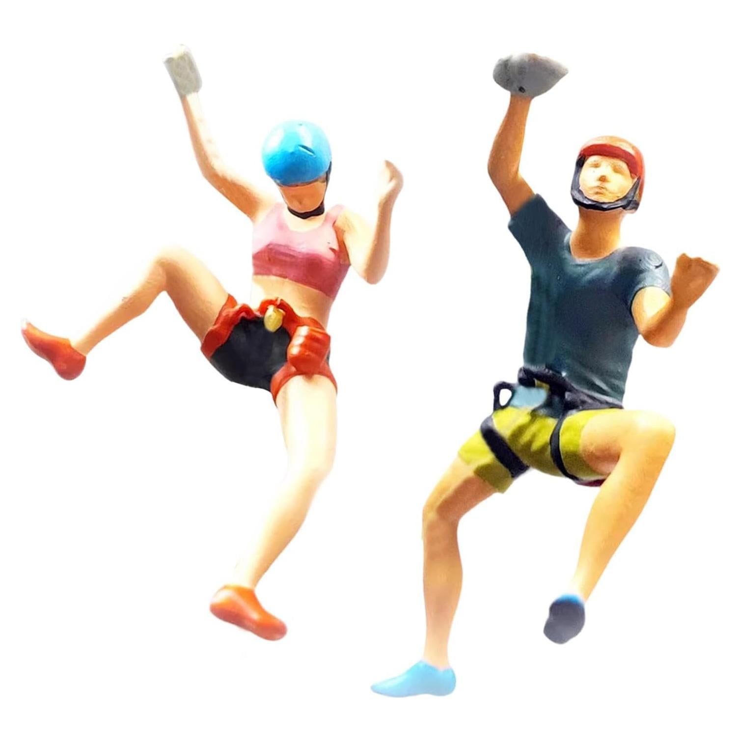 Figuras de Escalada en Roca 1:87 Milageto - 2 Piezas Decorativas