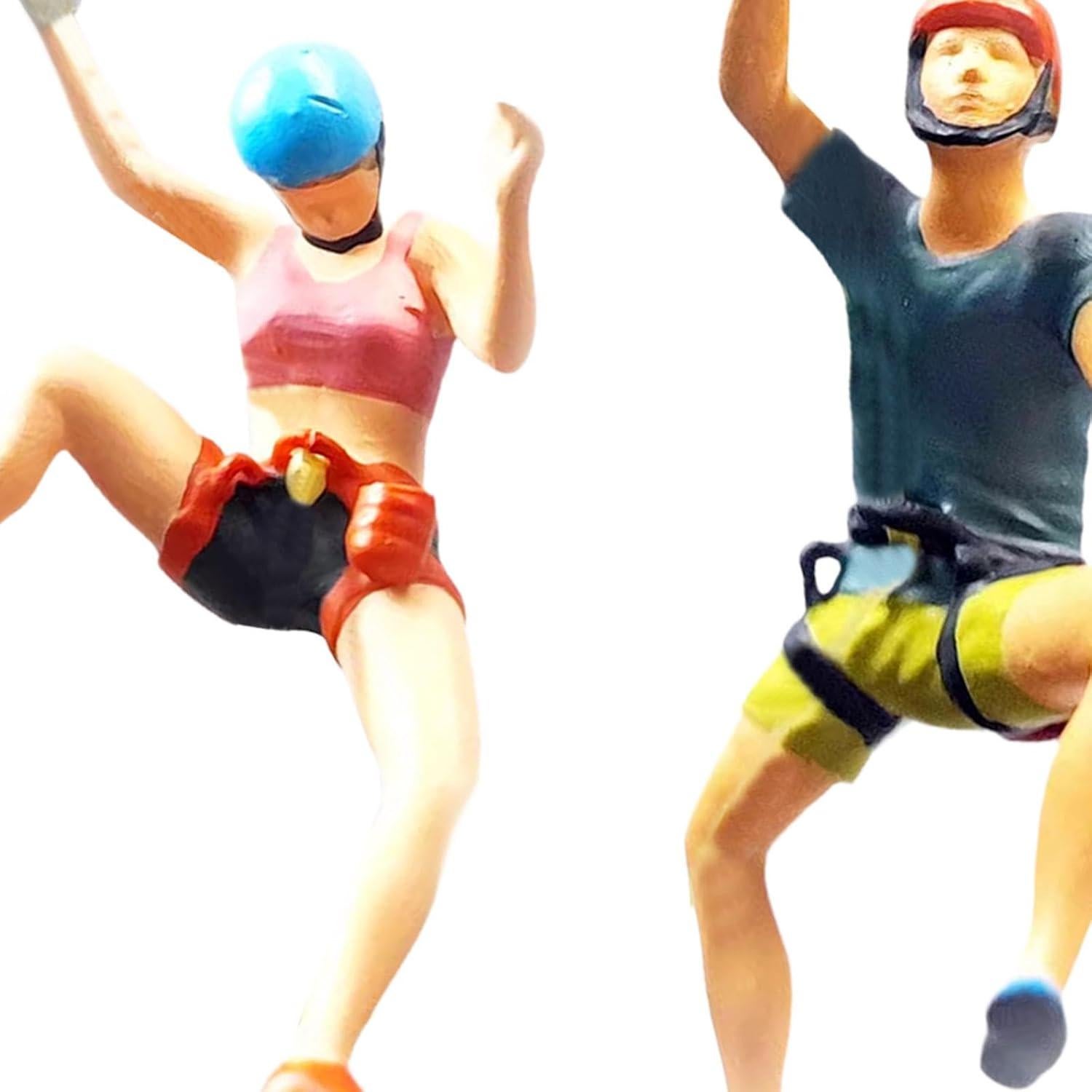 Figuras de Escalada en Roca 1:87 Milageto - 2 Piezas Decorativas