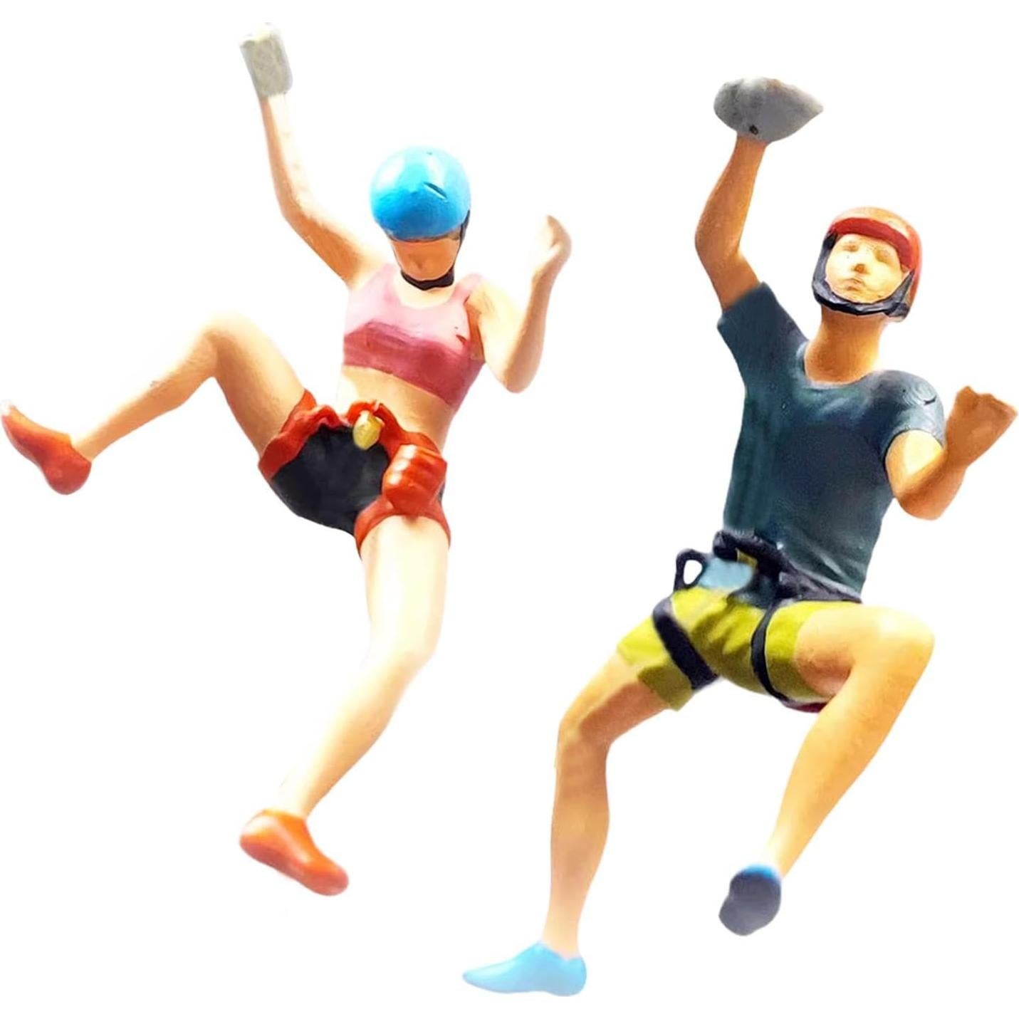 Figuras de Escalada en Roca 1:87 Milageto - 2 Piezas Decorativas