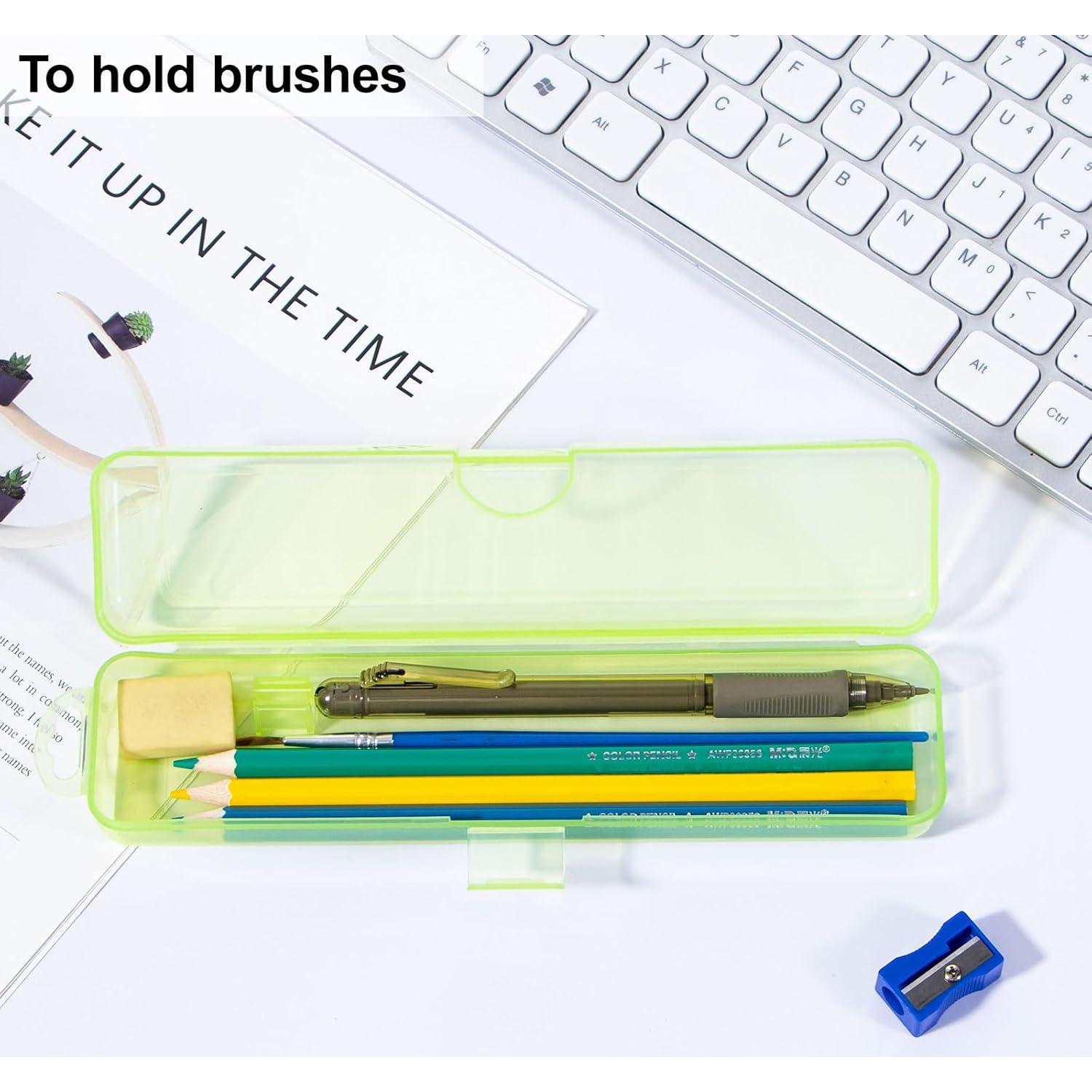 Estuche para Cepillos de Dientes Yeeco Verde Transparente 20x4.7x3 cm