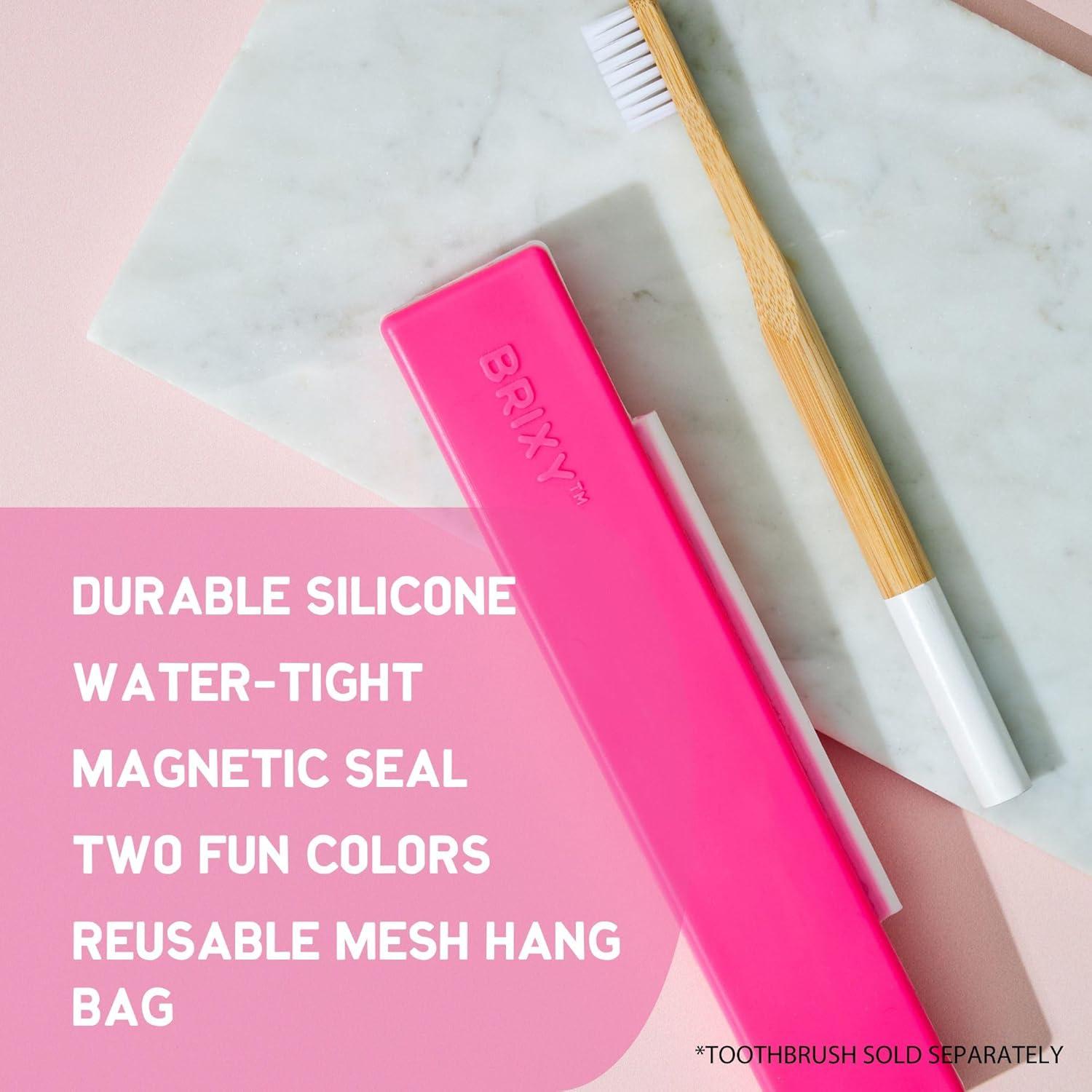 Set de 2 Estuches de Viaje BRIXY para Cepillos de Dientes