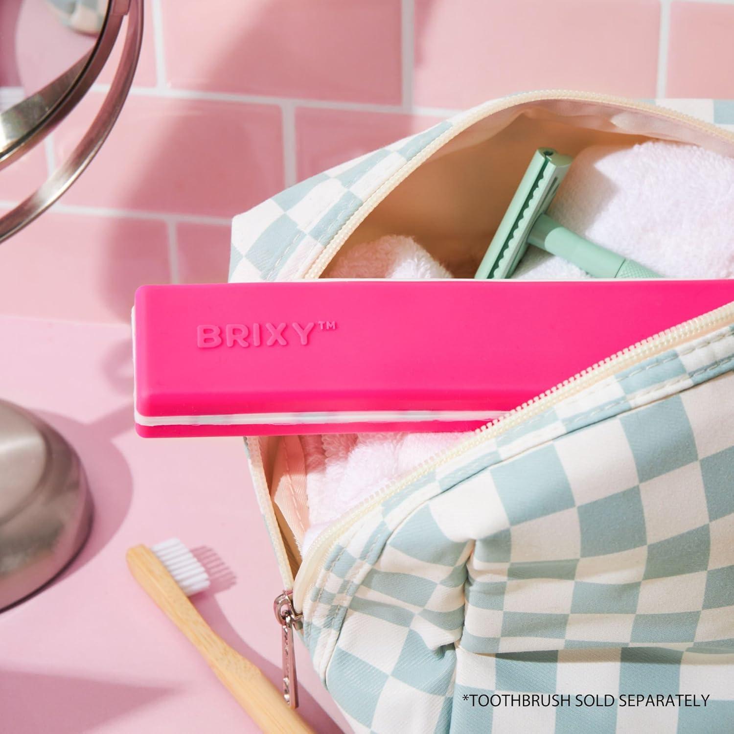 Set de 2 Estuches de Viaje BRIXY para Cepillos de Dientes