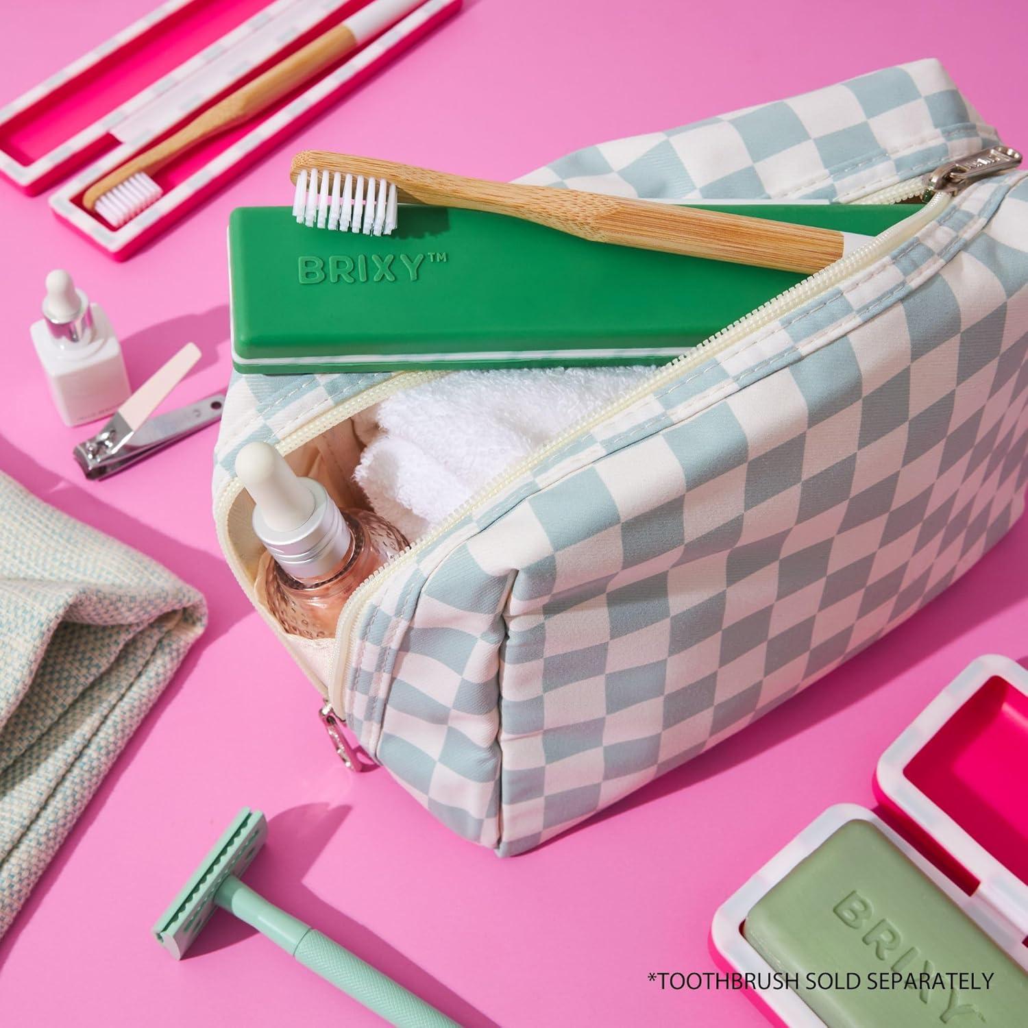 Set de 2 Estuches de Viaje BRIXY para Cepillos de Dientes