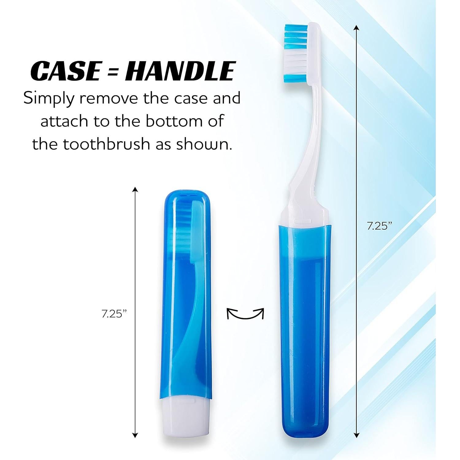 Cepillo de Dientes Manual Lingito con Estuche - 3 Paquete