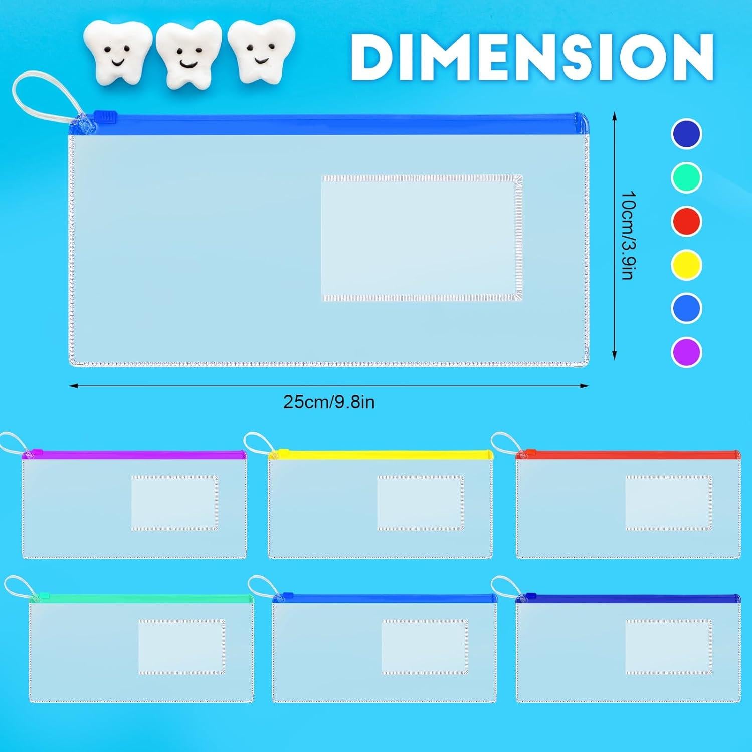 Bolsas de Cremallera Dental Timgle 200 Pcs 25x10 cm