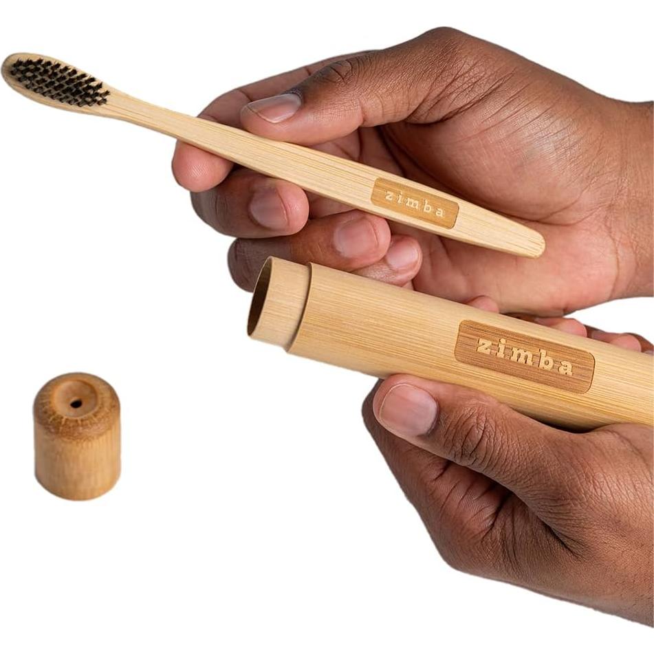 Estuche de cepillo de dientes de bambú Zimba - Ecológico y portátil