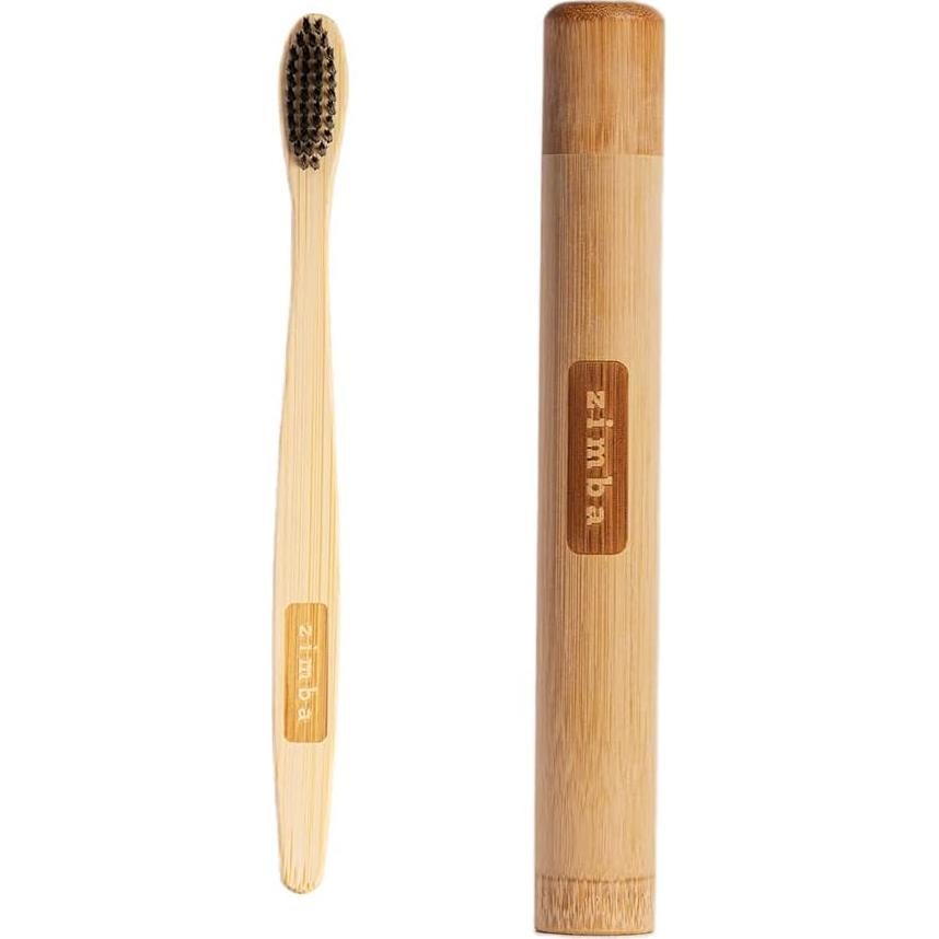 Estuche de cepillo de dientes de bambú Zimba - Ecológico y portátil