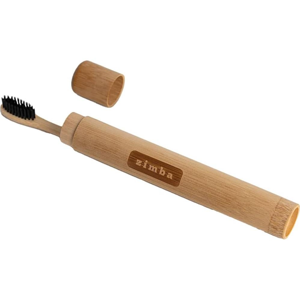 Estuche de cepillo de dientes de bambú Zimba - Ecológico y portátil