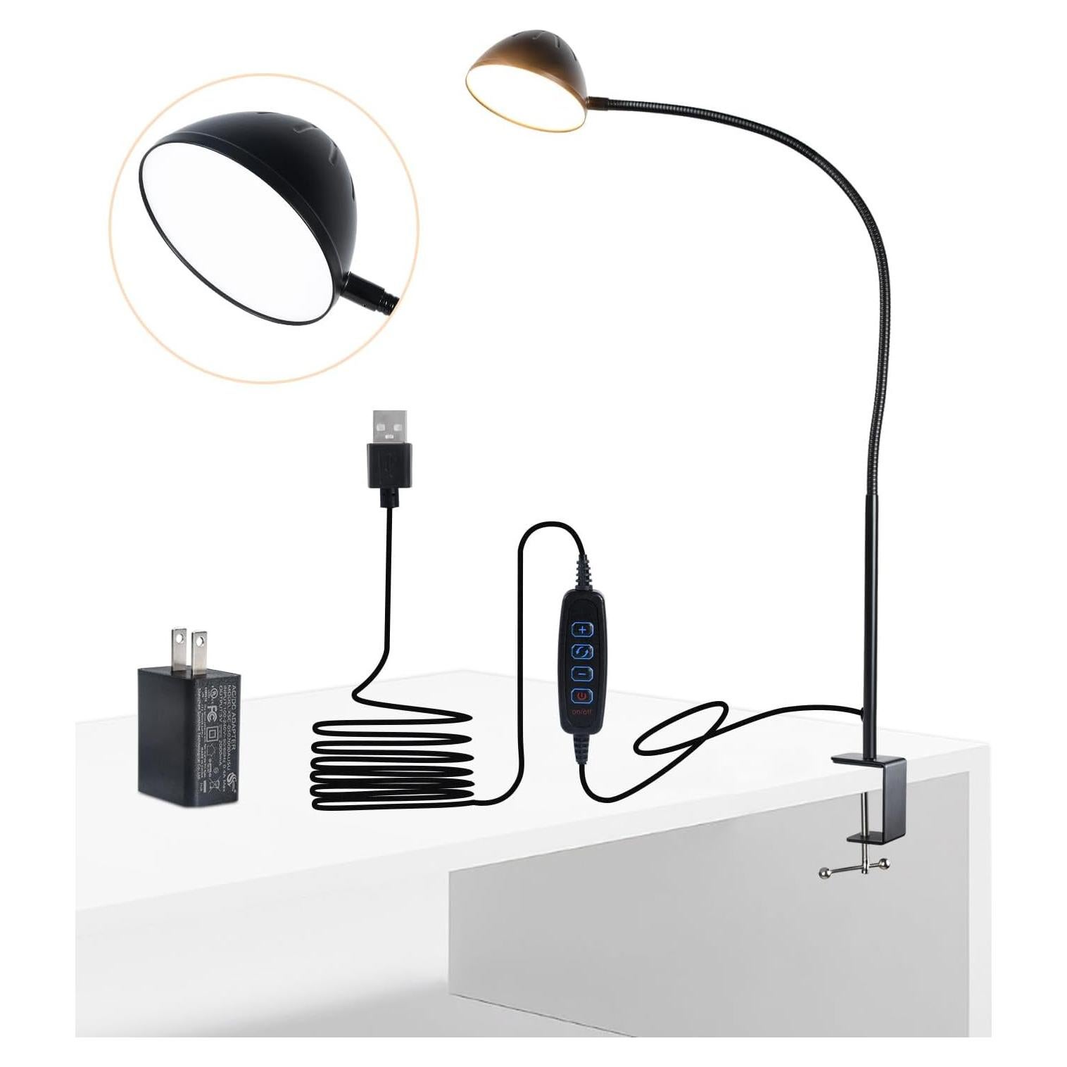 Lámpara de Abrazadera CeSunlight 10W 1100 Lúmenes 3 Modos