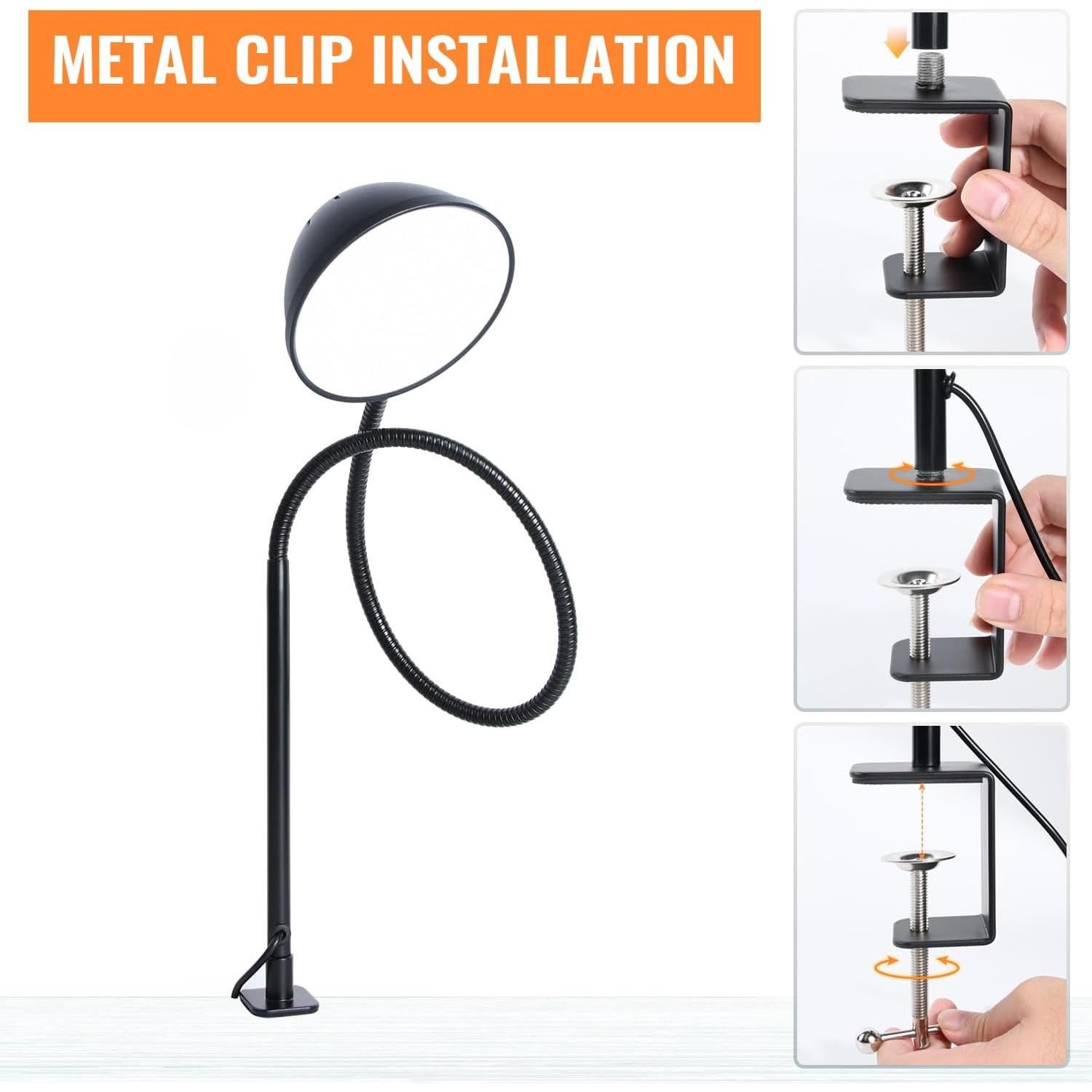 Lámpara de Abrazadera CeSunlight 10W 1100 Lúmenes 3 Modos