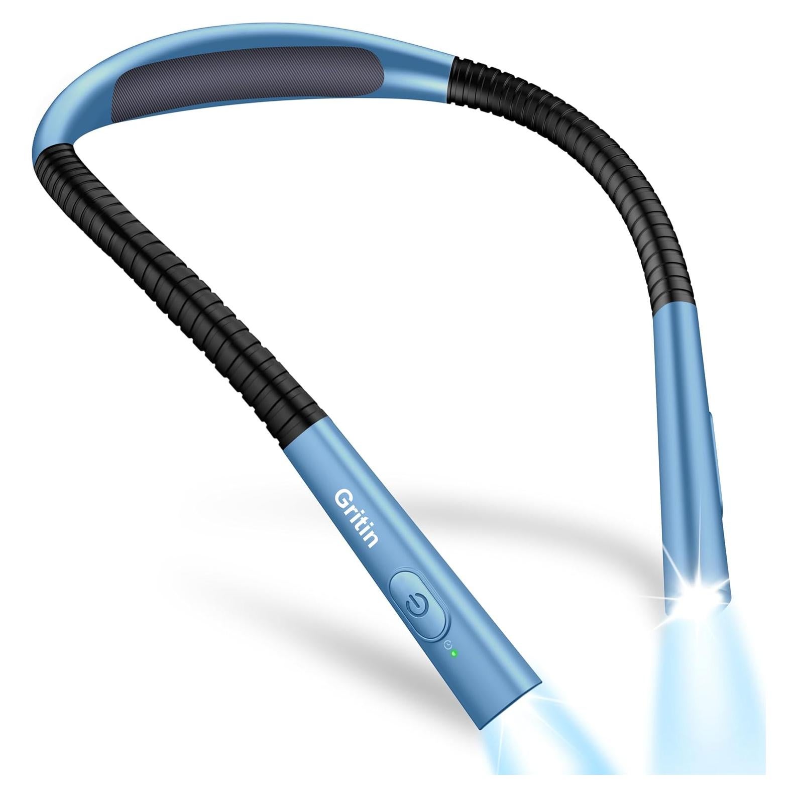 Luz de Cuello Recargable Gritin - 4 Colores, 5 Brillos, 80h