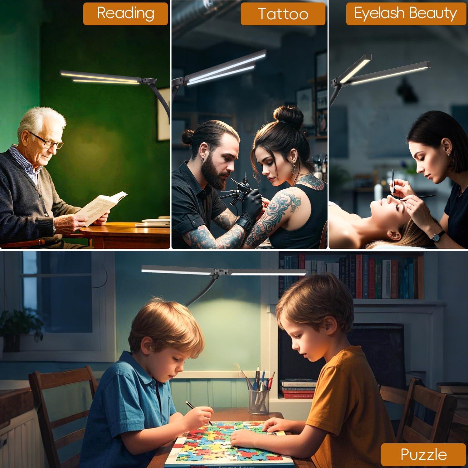 Lámpara de Pie LED StarMoitic 24W 2400LM Doble Cabeza