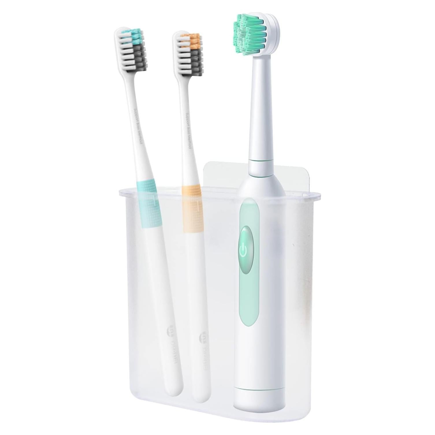 Soporte para Cepillos de Dientes Kulusion Montaje en Pared Transparente