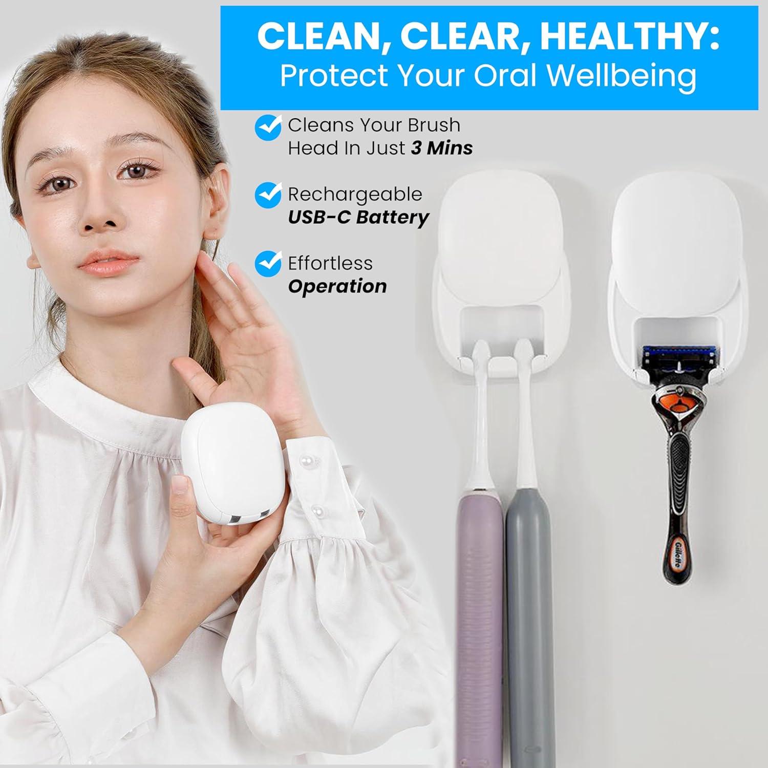 Soporte de limpieza UV-C Palenic para cepillo y rasuradora