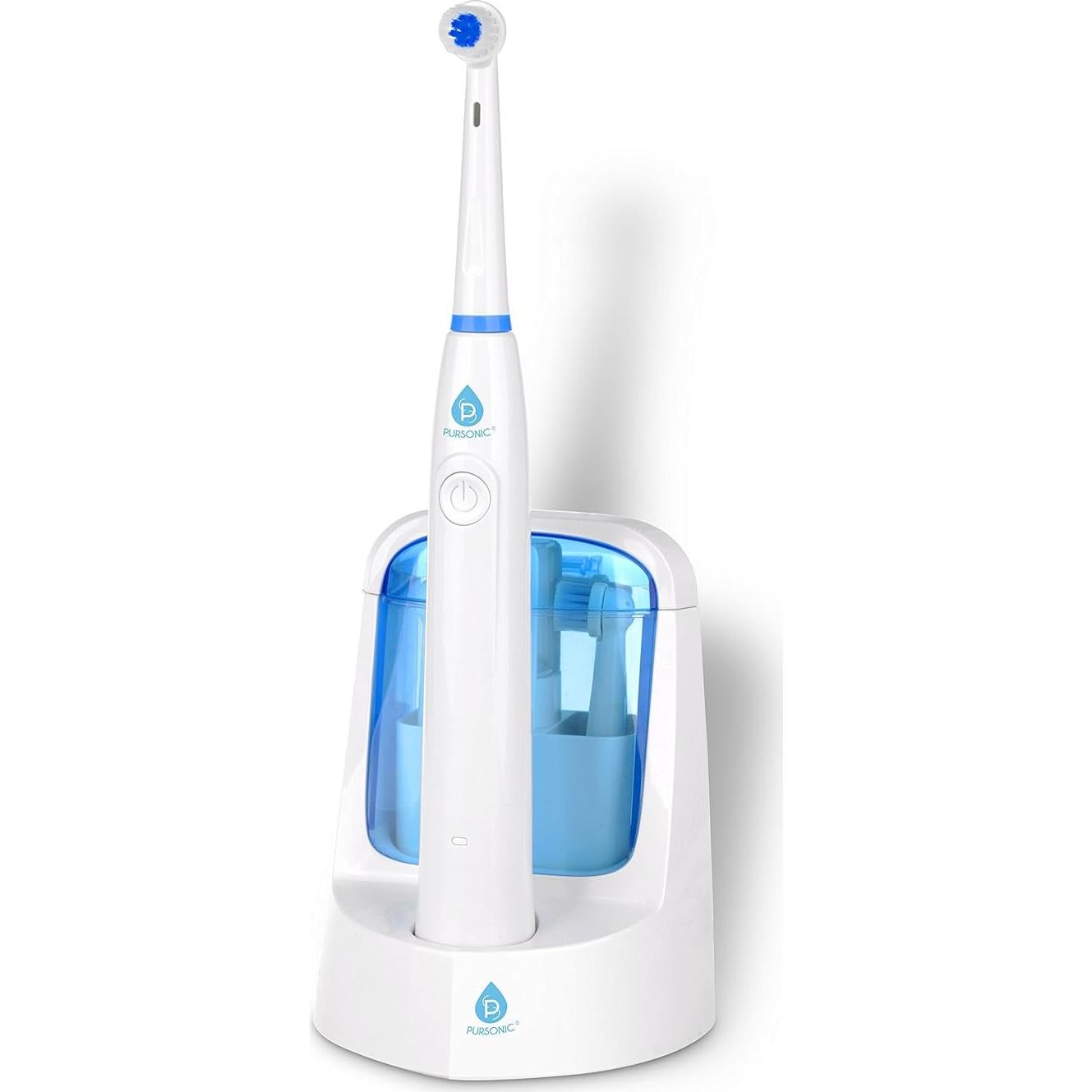 Cepillo de dientes eléctrico Pursonic RET200 con desinfección UV y 12 cabezales