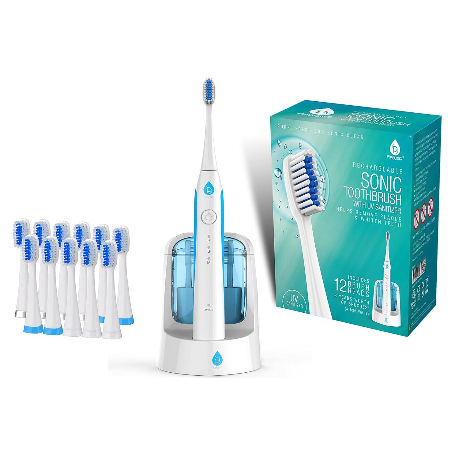 Cepillo de Dientes Eléctrico Pursonic S750 Blanco 40,000 RPM