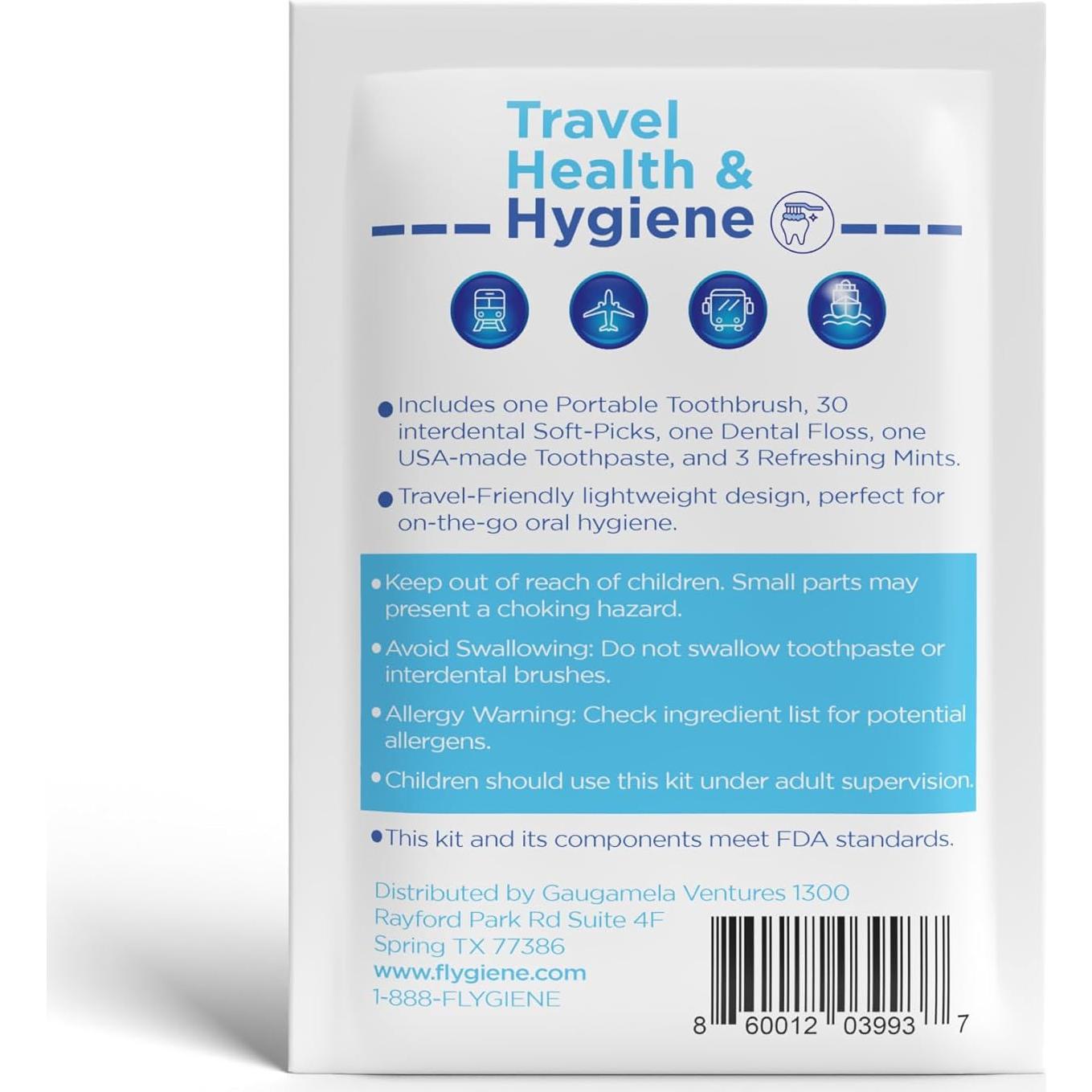 Kit de Higiene Dental FLYGIENE Sonrisa Activa - Viaje Completo