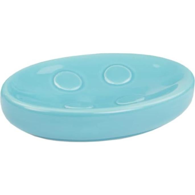 Juego de Accesorios de Baño Home Basics 4 Piezas Cerámica Turquesa