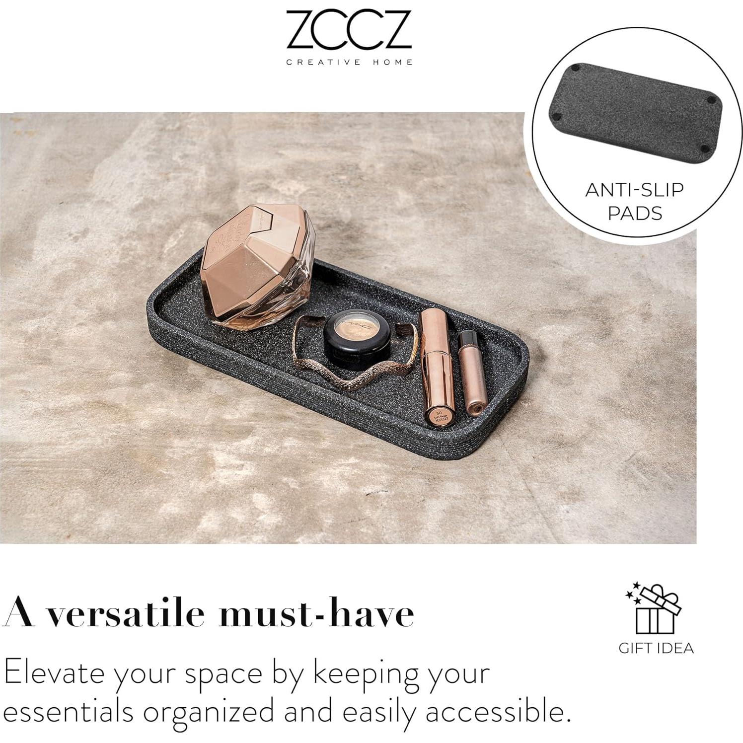 Juego de Accesorios de Baño ZCCZ 6 Piezas Piedra Negra