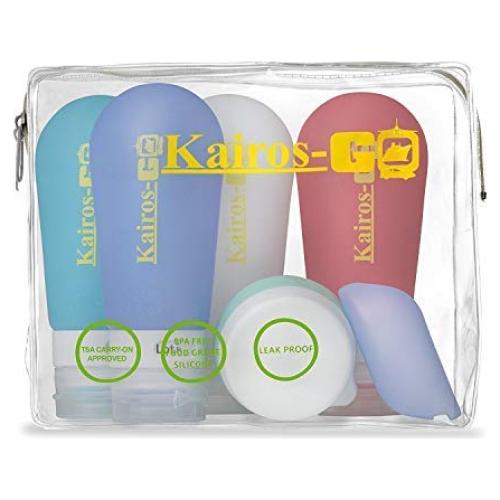Juego de Botellas de Viaje KAIROS-GO 6 Piezas 89ml Aprobado TSA