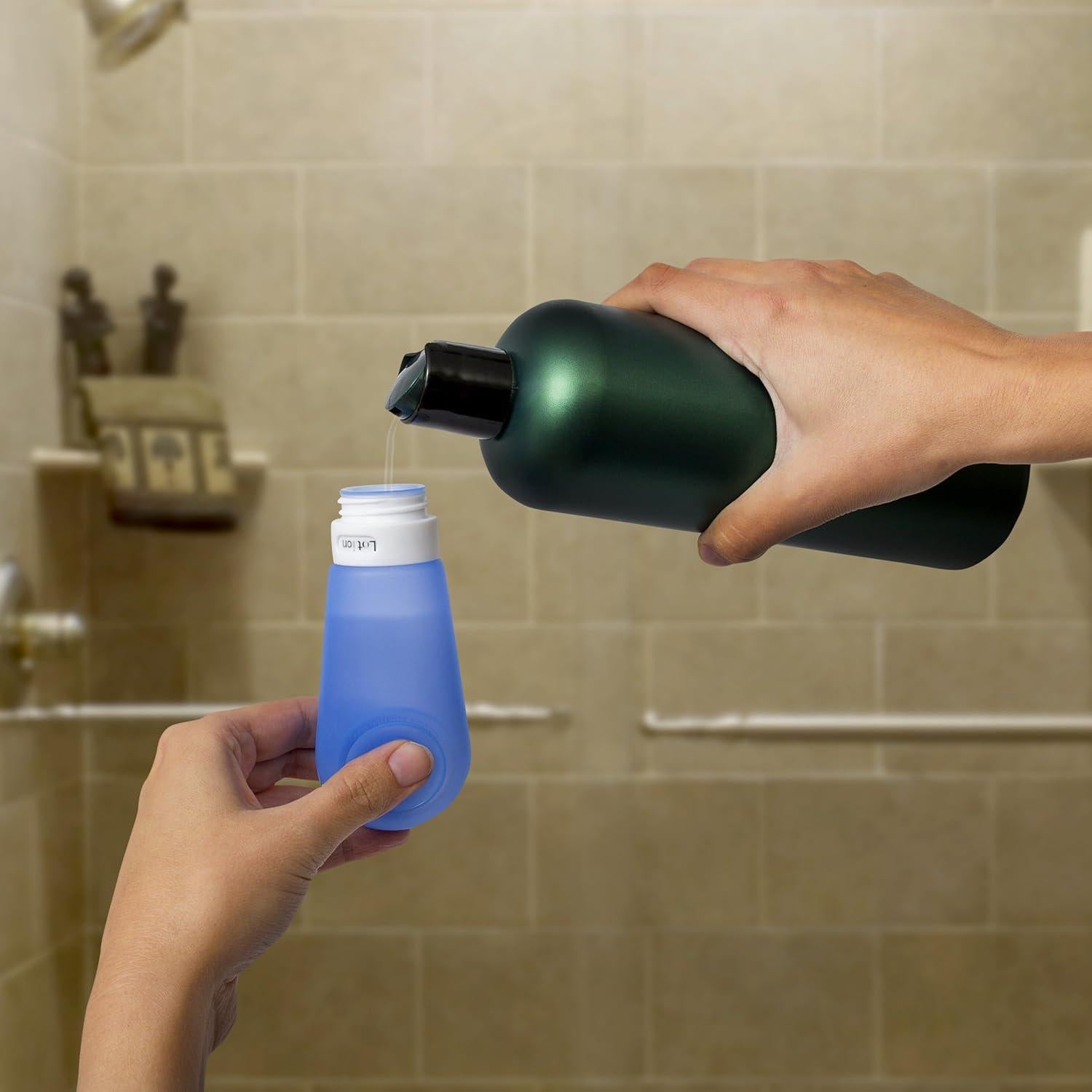 Juego de Botellas de Viaje KAIROS-GO 6 Piezas 89ml Aprobado TSA