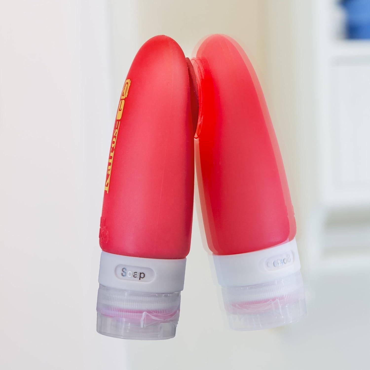 Juego de Botellas de Viaje KAIROS-GO 6 Piezas 89ml Aprobado TSA