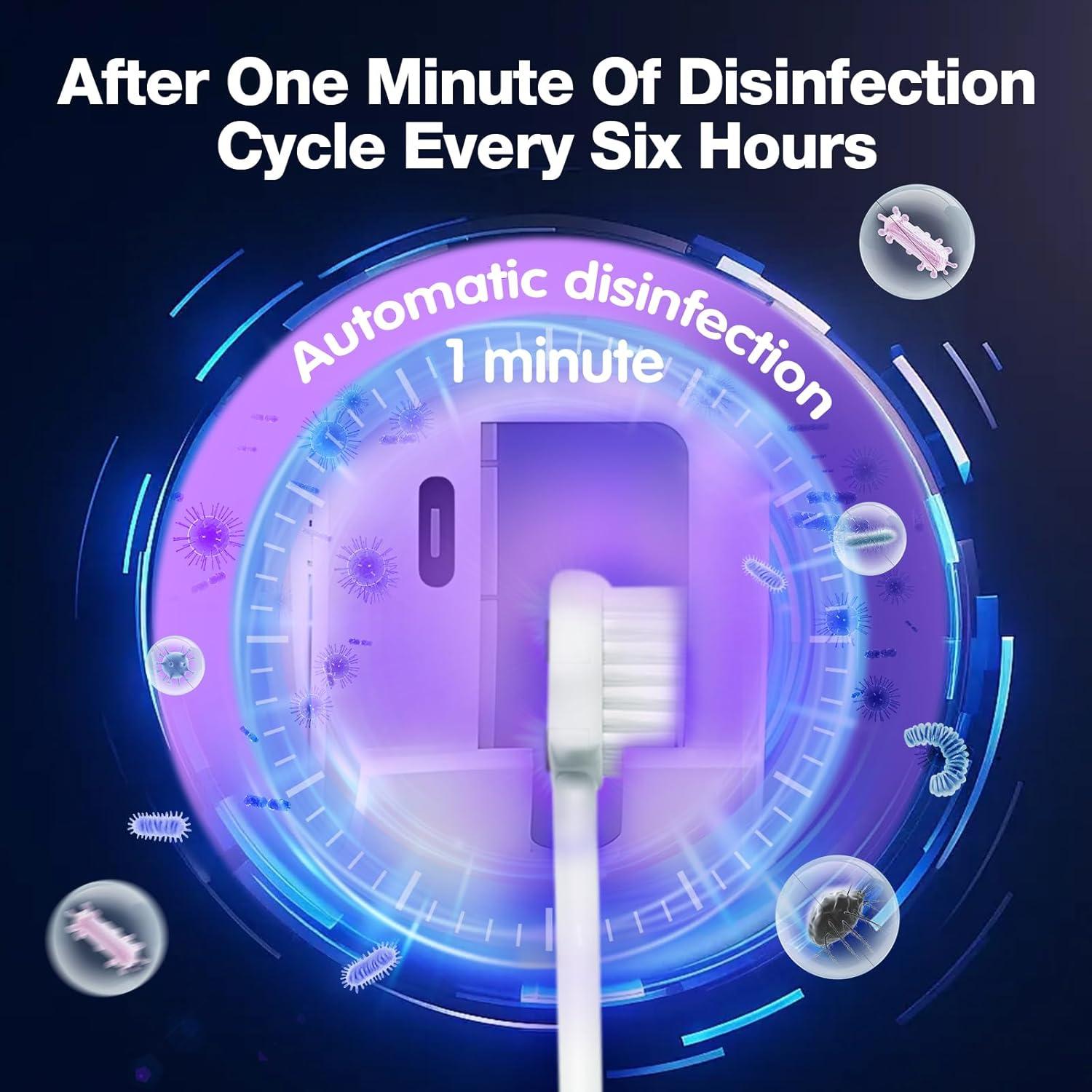 Desinfectante de Cepillos de Dientes Lvseeman Blanco con LED
